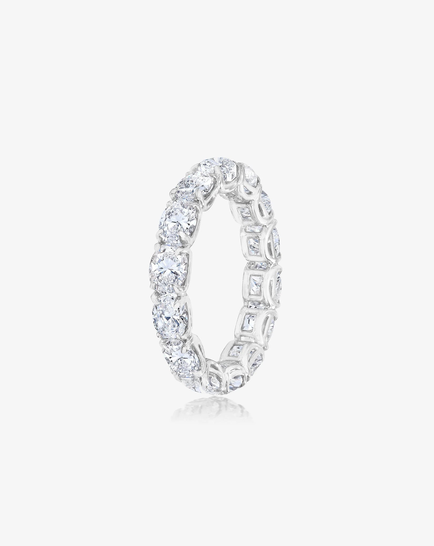 Sideways Oval Diamond Eternity Band
