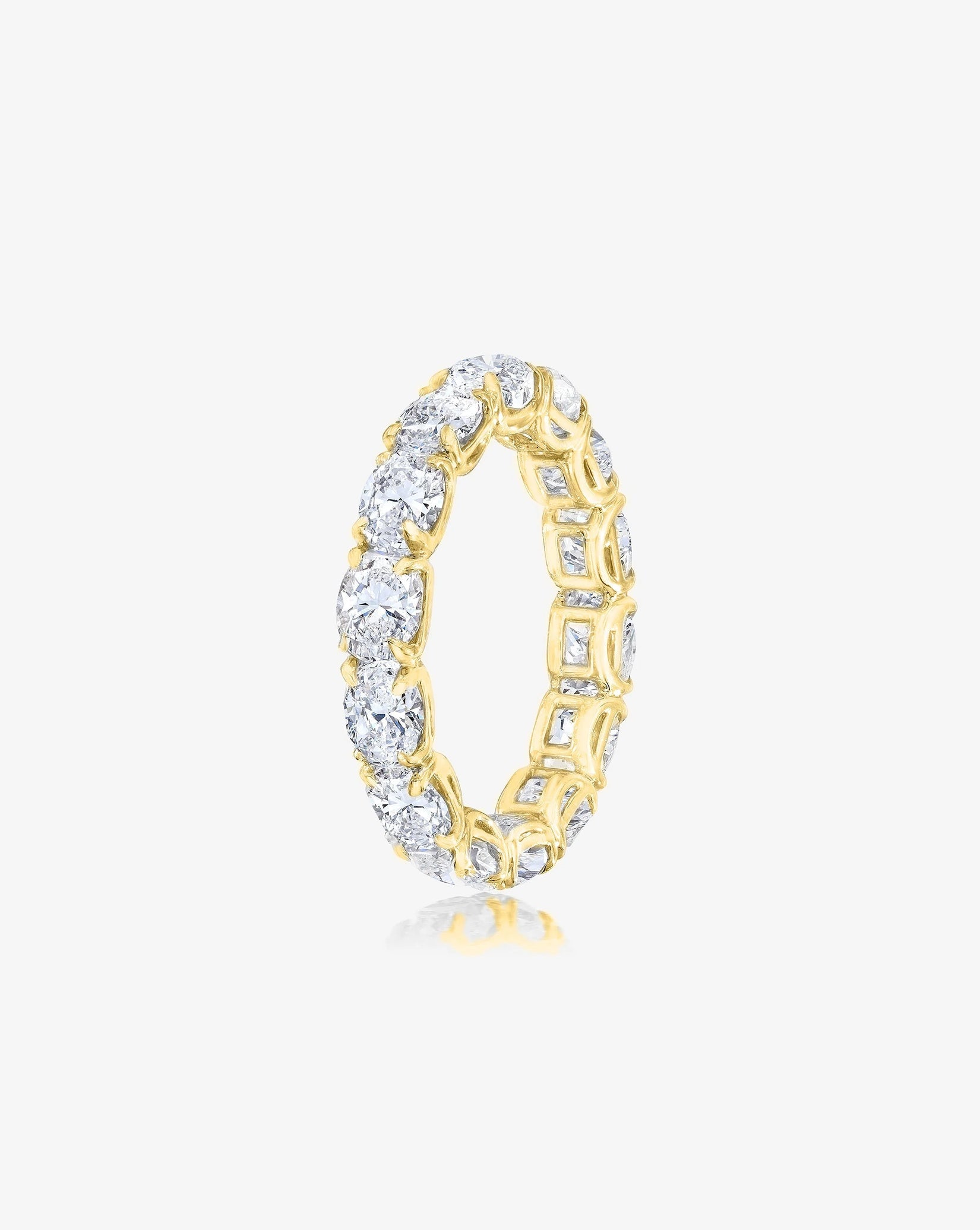 Sideways Oval Diamond Eternity Band
