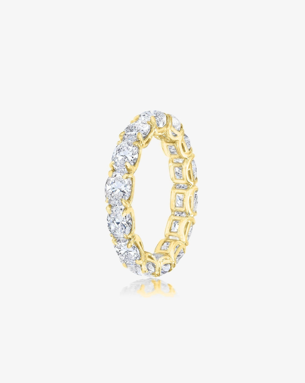 Lab Diamond Sideways Oval Eternity Band