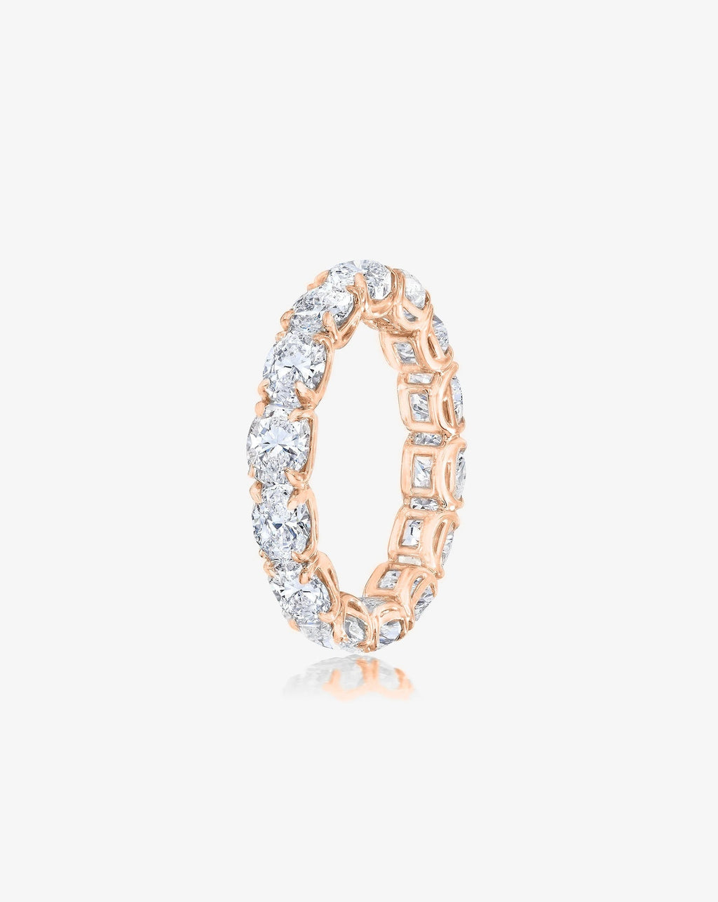 Lab Diamond Sideways Oval Eternity Band