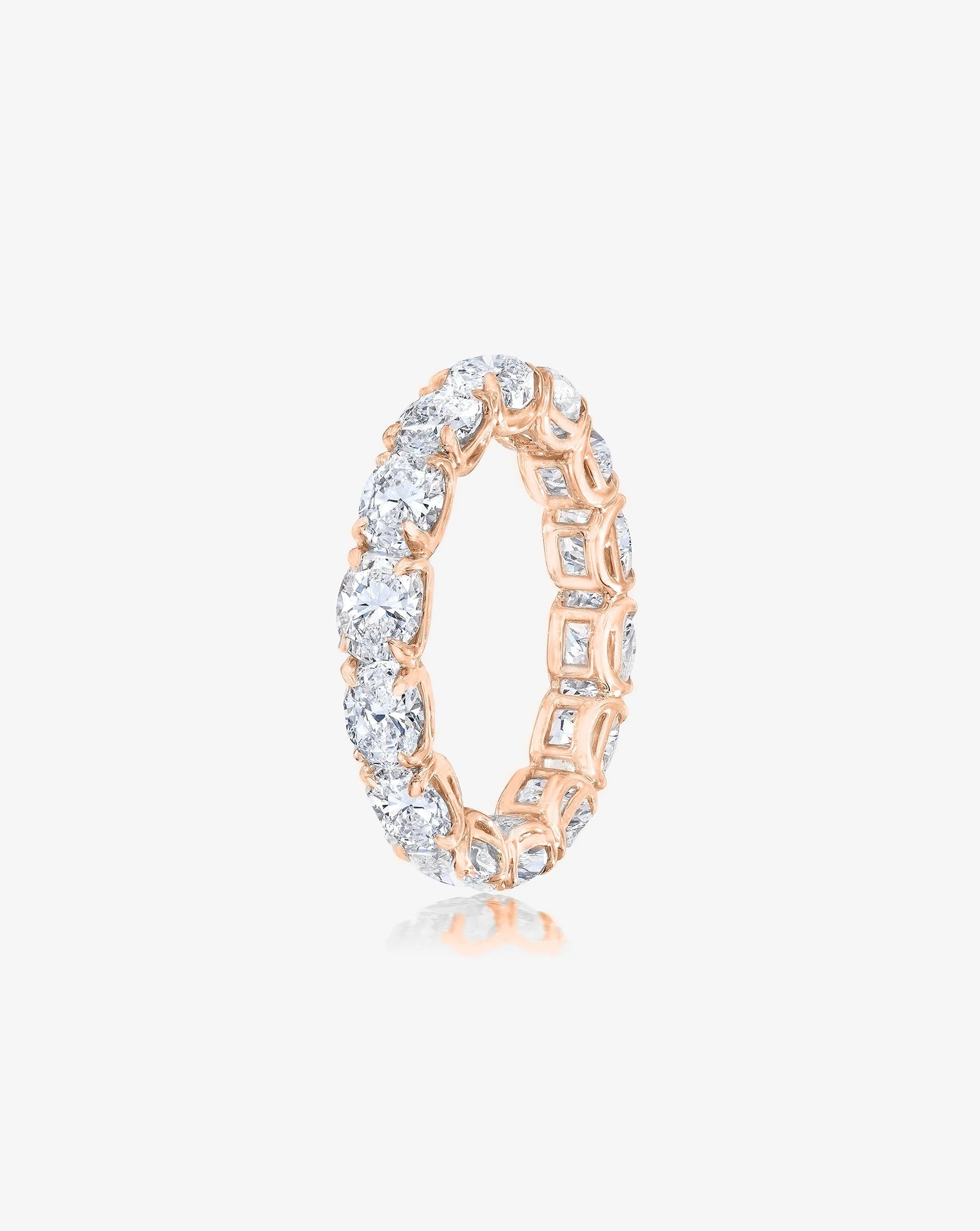Lab Diamond Sideways Oval Eternity Band