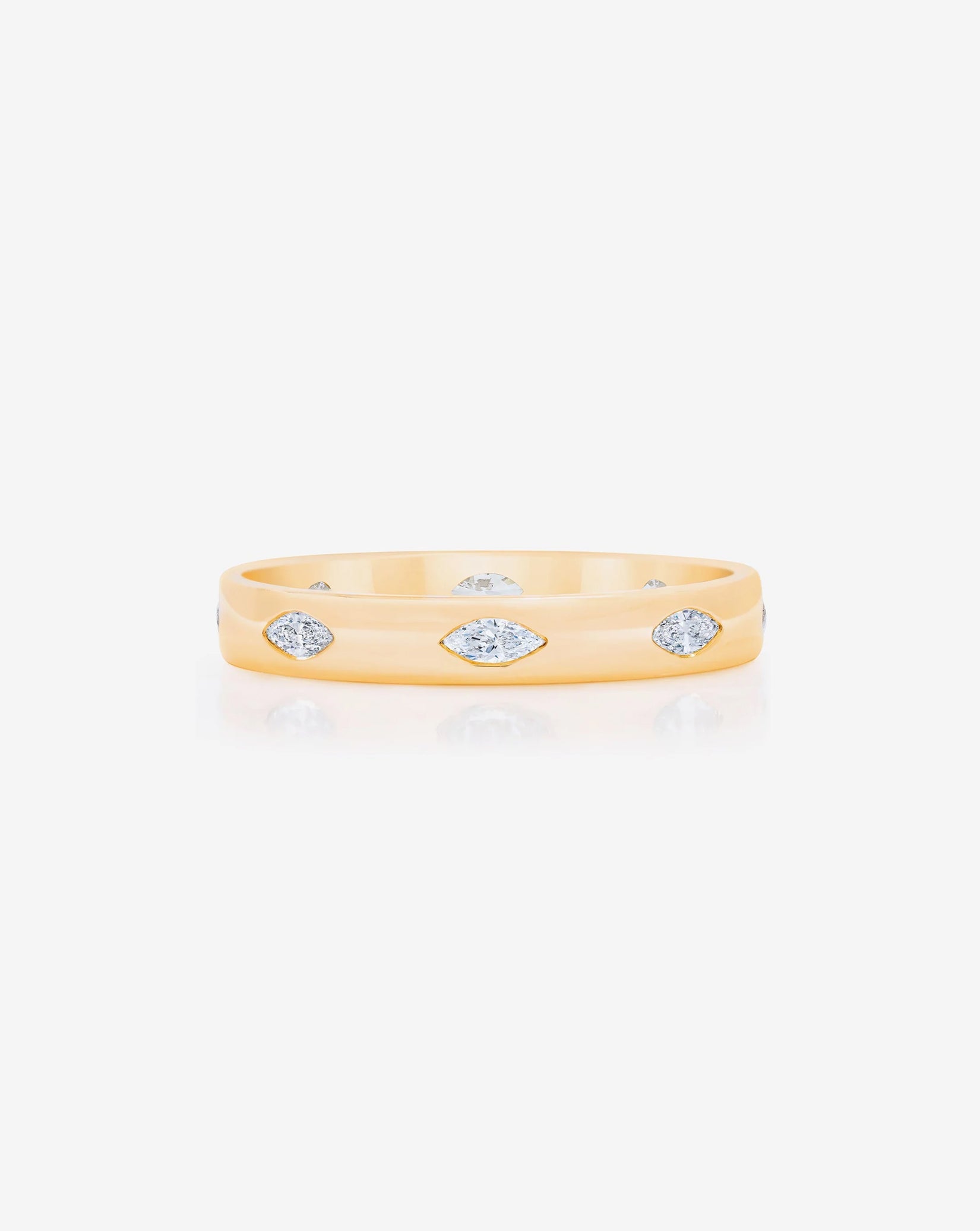 Marquise Luxe Inlay Eternity Band