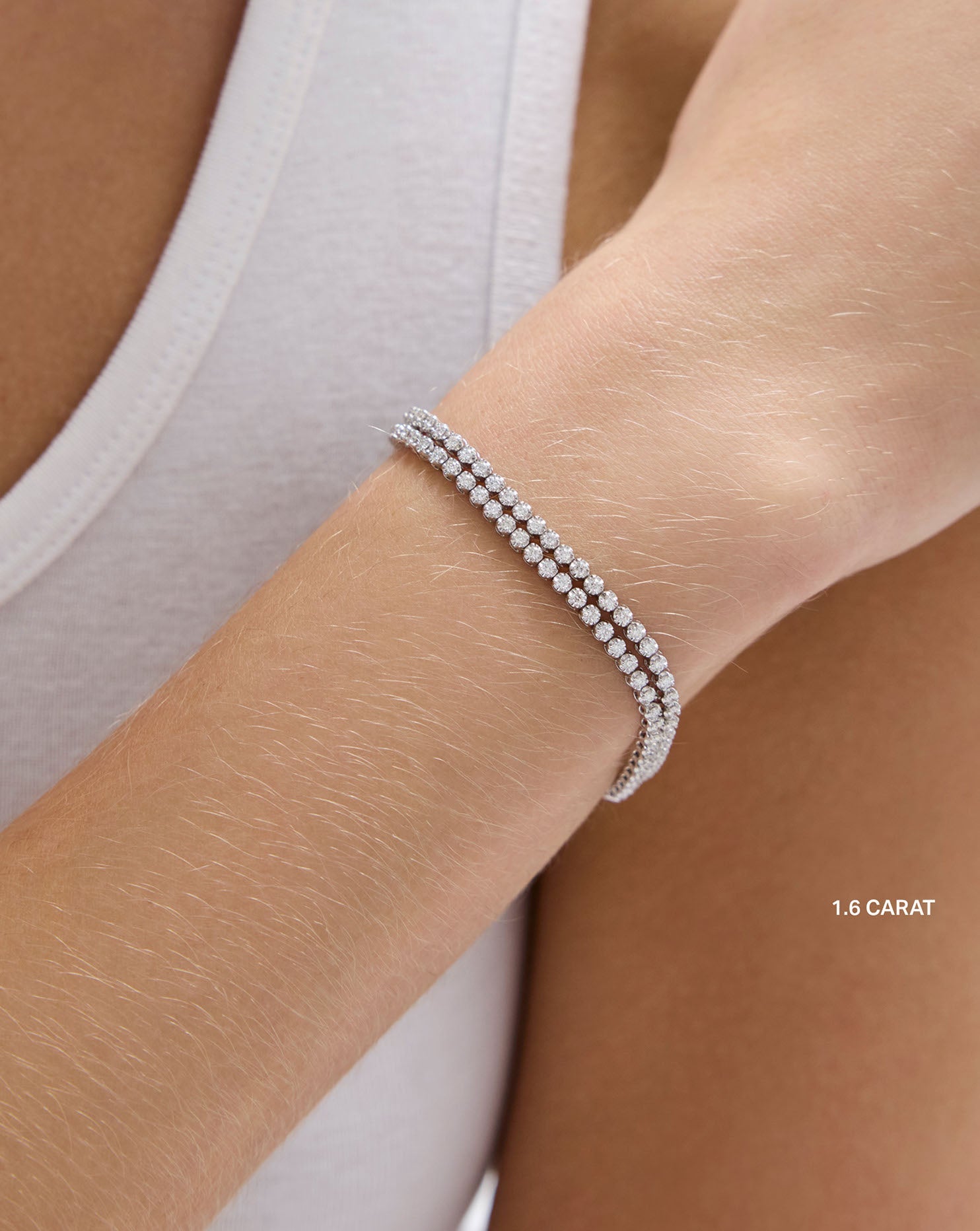 Multiway Tennis Choker + Double Wrap Bracelet