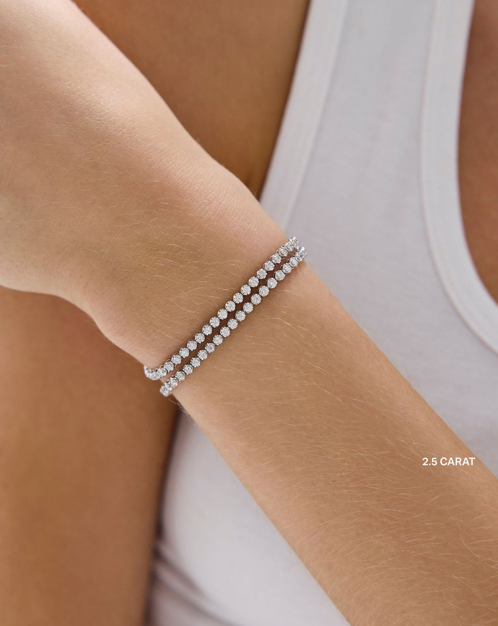 Multiway Tennis Choker + Double Wrap Bracelet