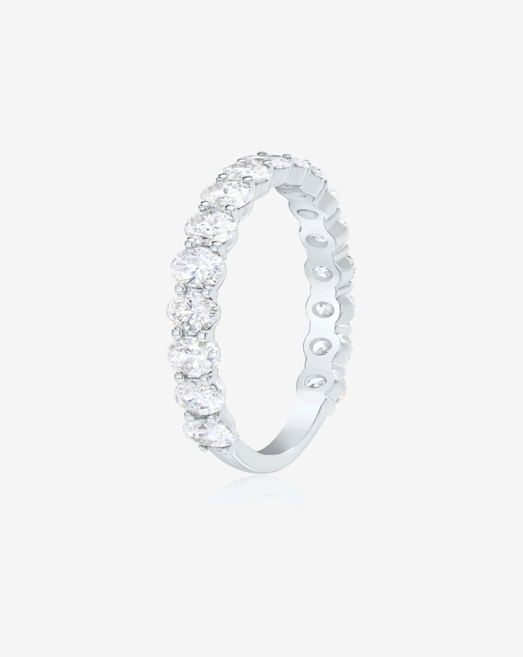 Oval 3/4 Diamond Band