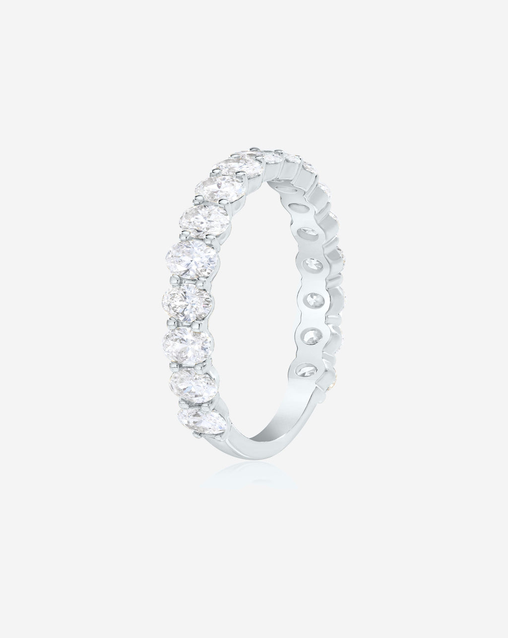 Oval 3/4 Lab Diamond Band