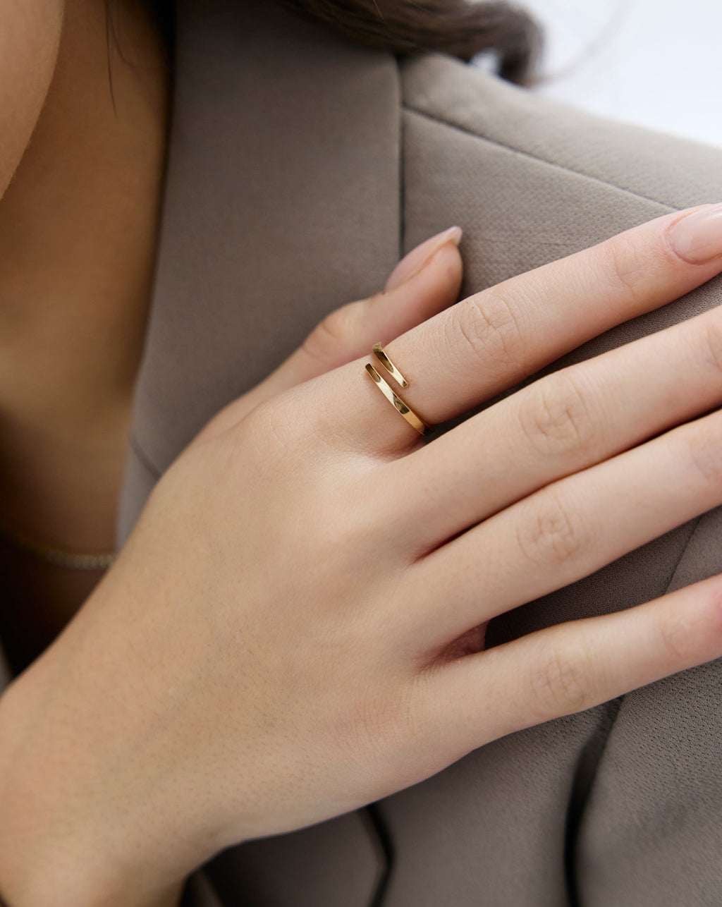 Open Gold Wrap Ring