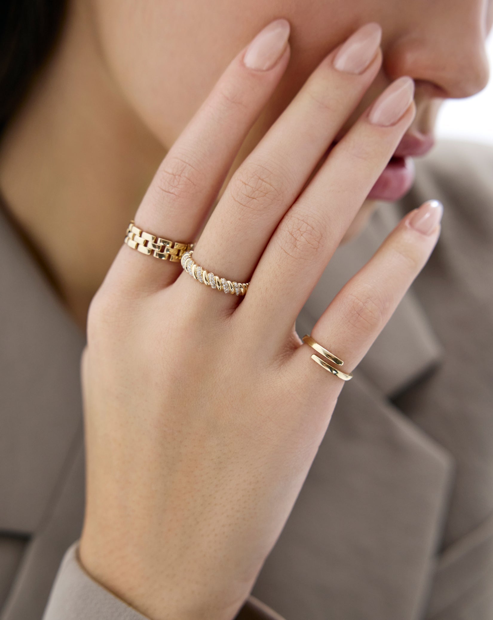 Open Gold Wrap Ring