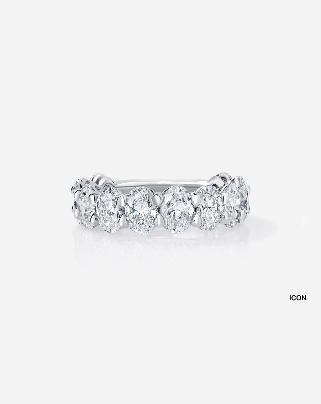 Oval 3/4 Lab Diamond Band