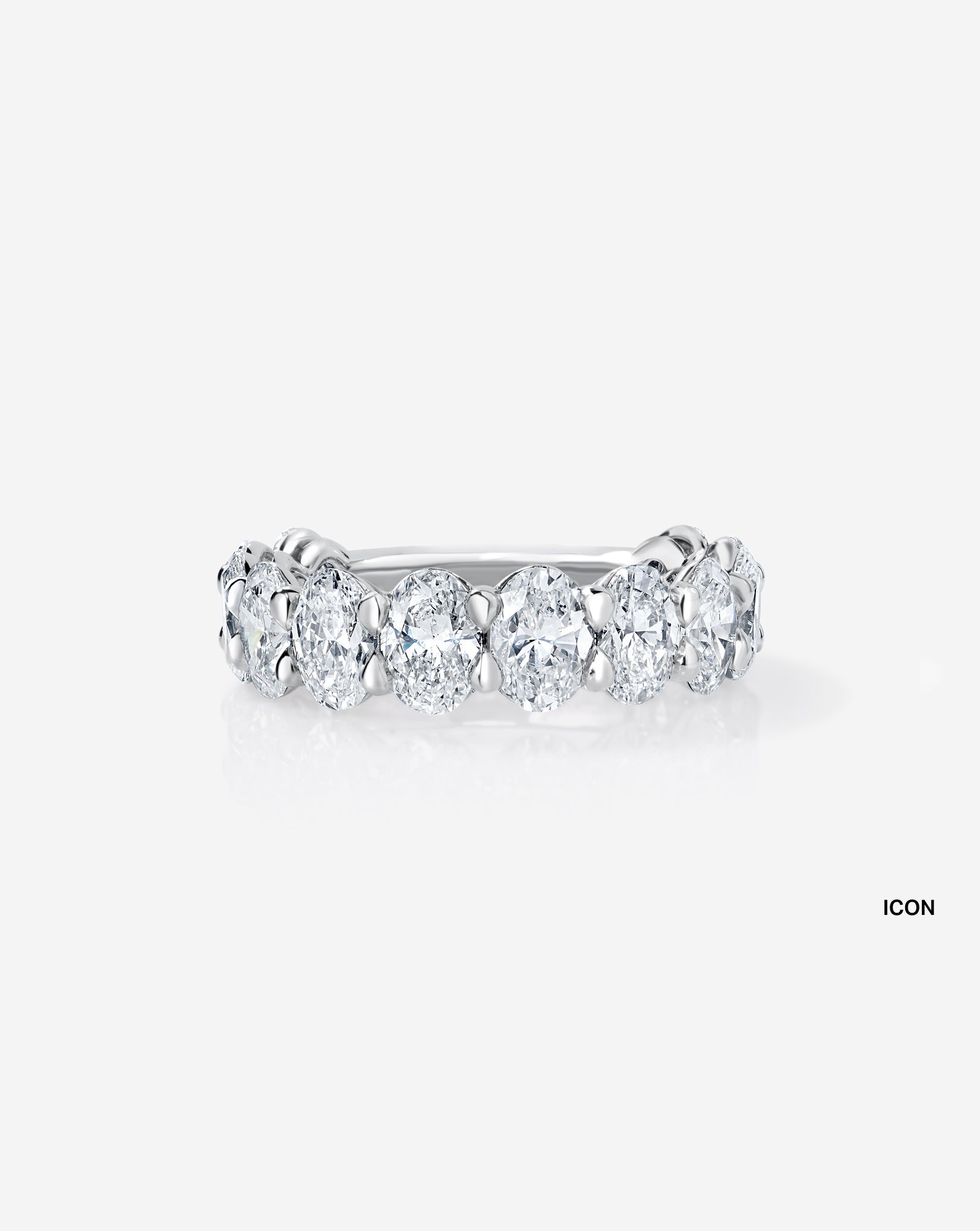 Oval 3/4 Lab Diamond Band