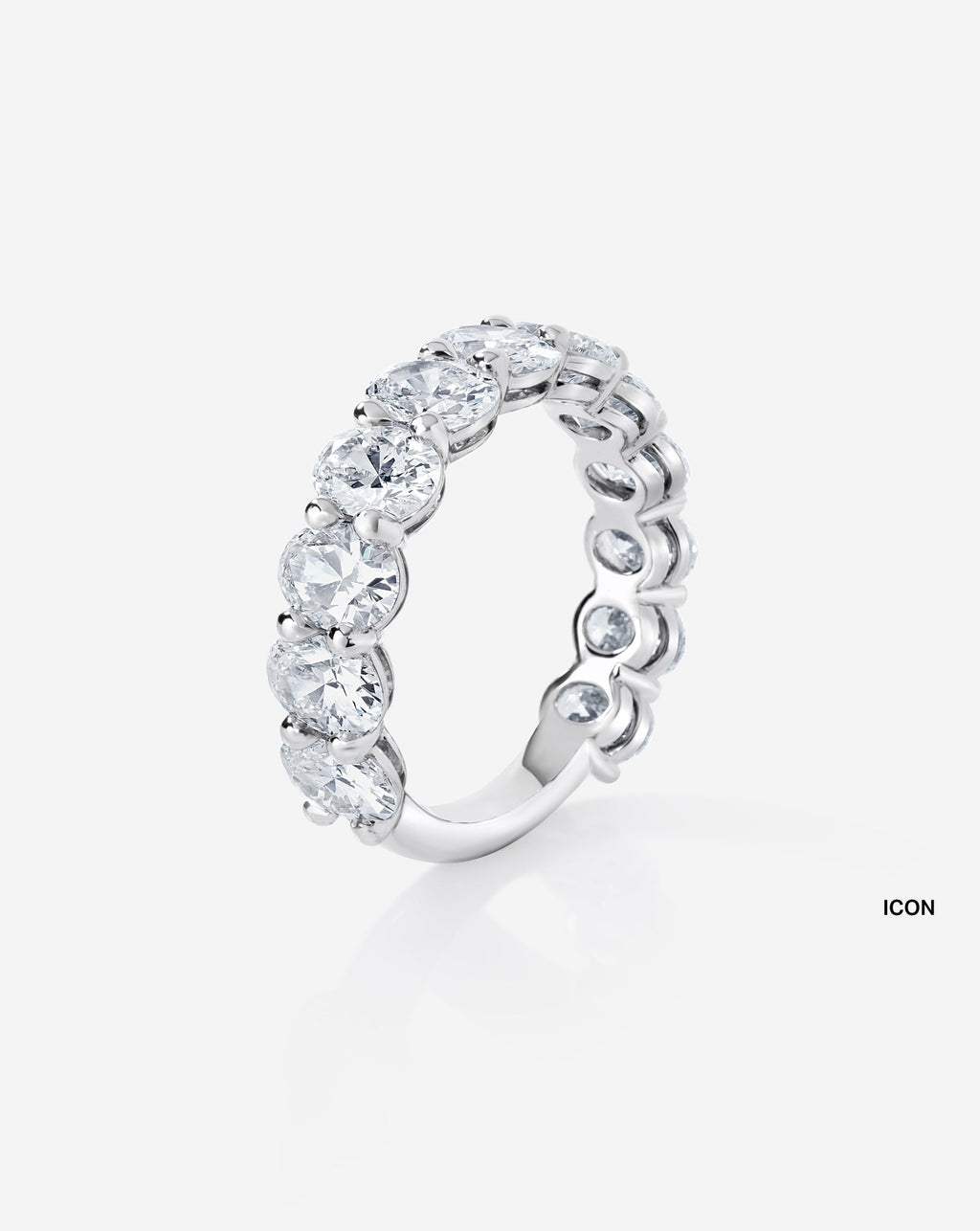 Oval 3/4 Lab Diamond Band