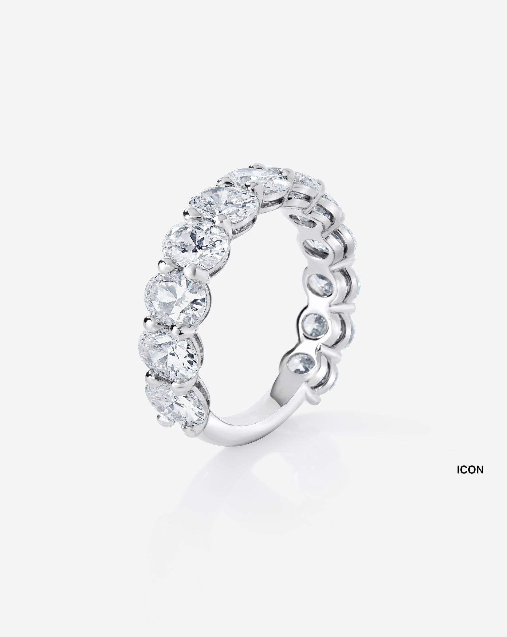 Oval 3/4 Lab Diamond Band