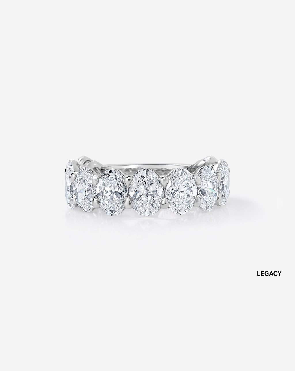 Oval 3/4 Lab Diamond Band