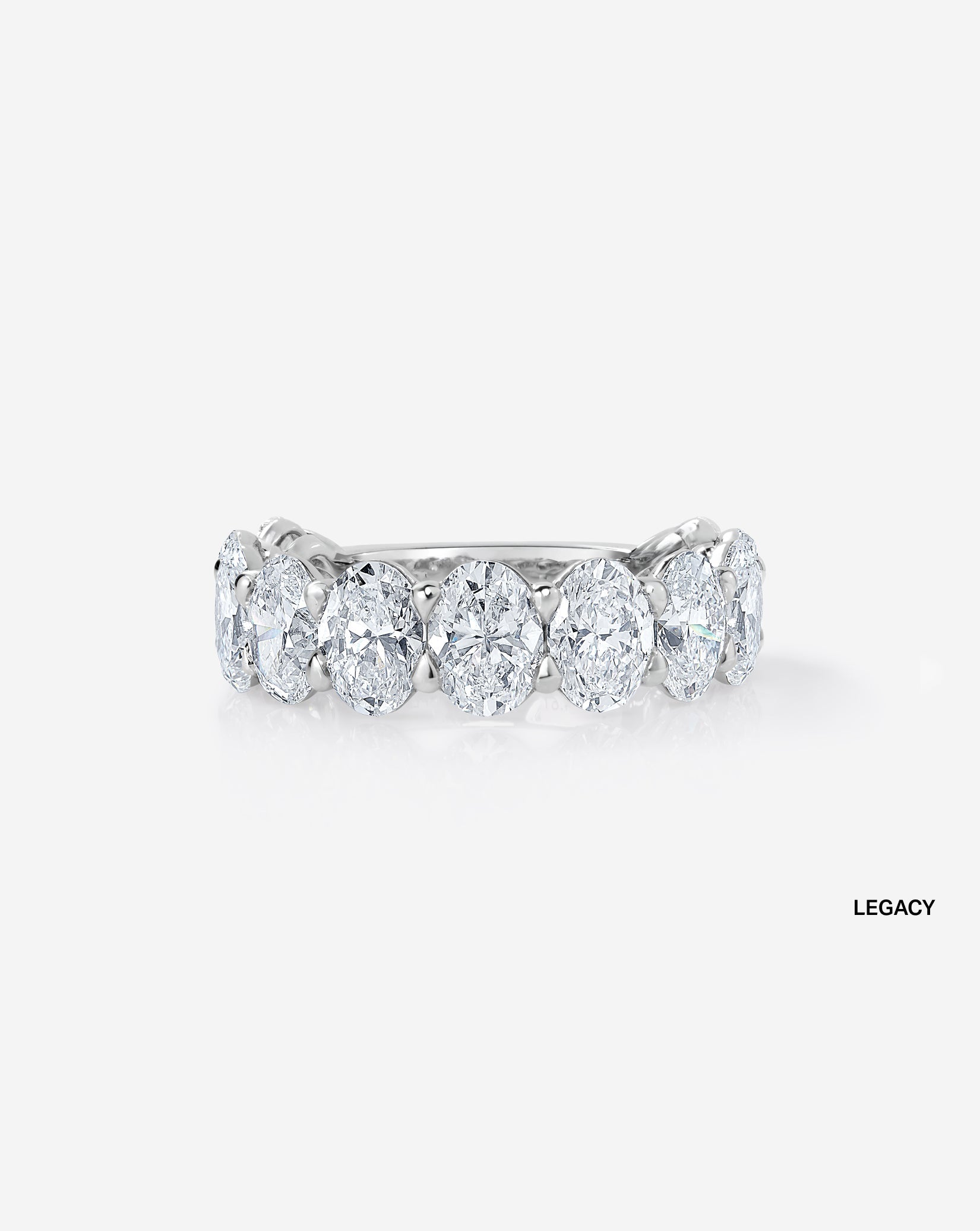Oval 3/4 Lab Diamond Band