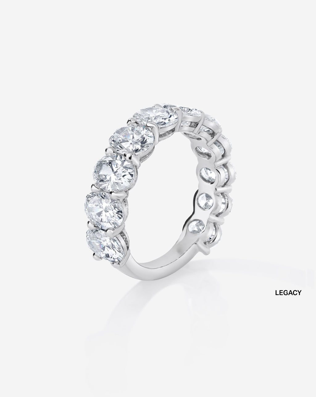 Oval 3/4 Lab Diamond Band