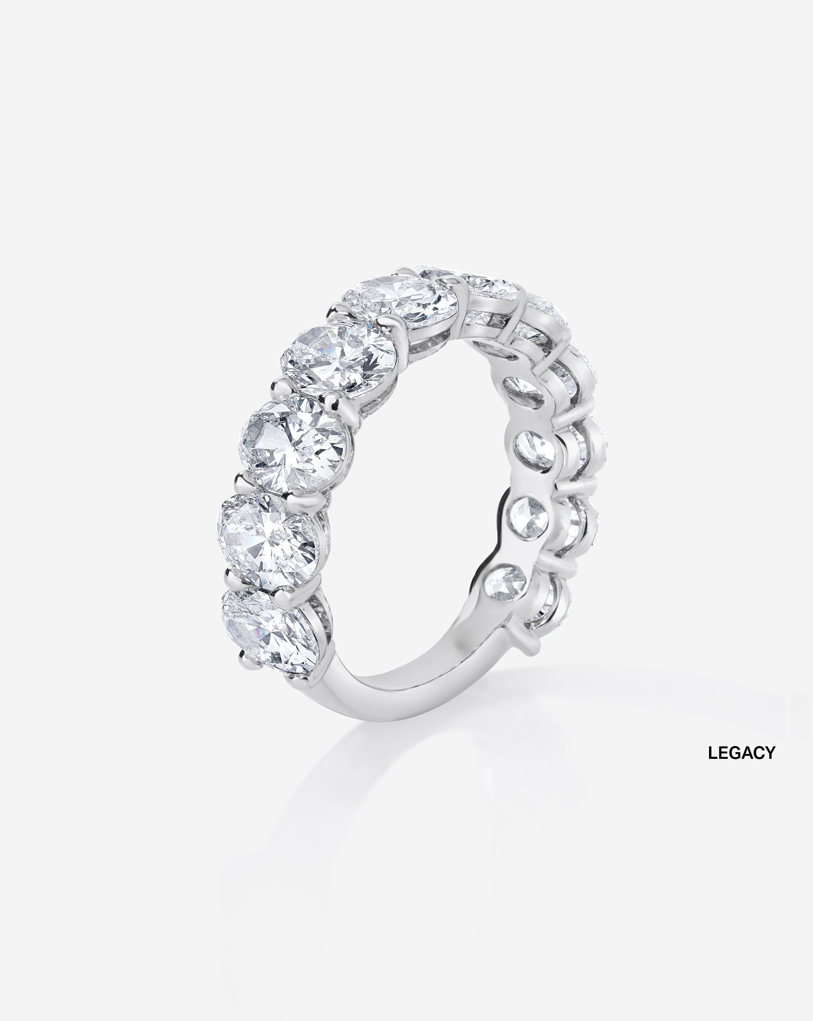 Oval 3/4 Lab Diamond Band