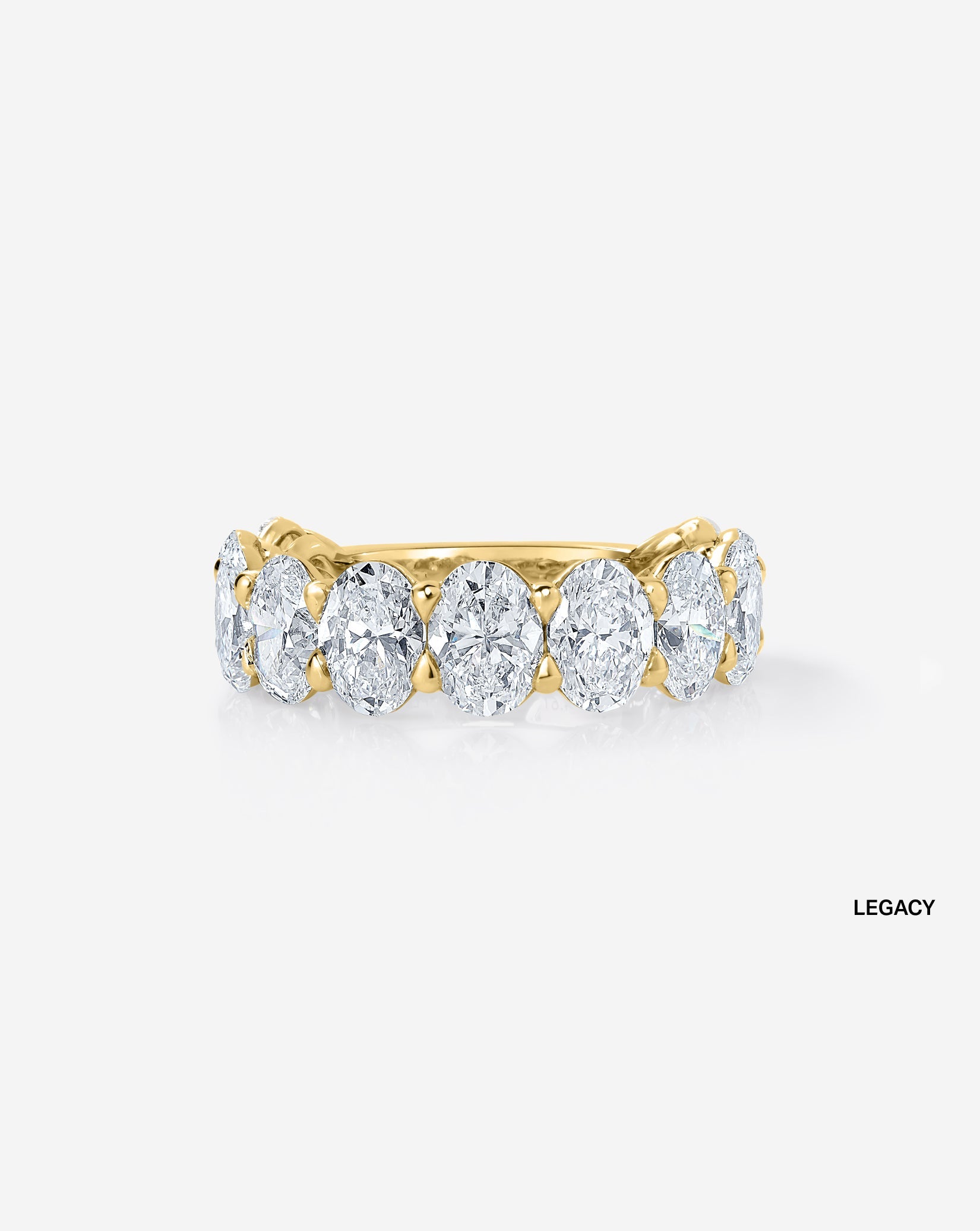 Oval 3/4 Lab Diamond Band