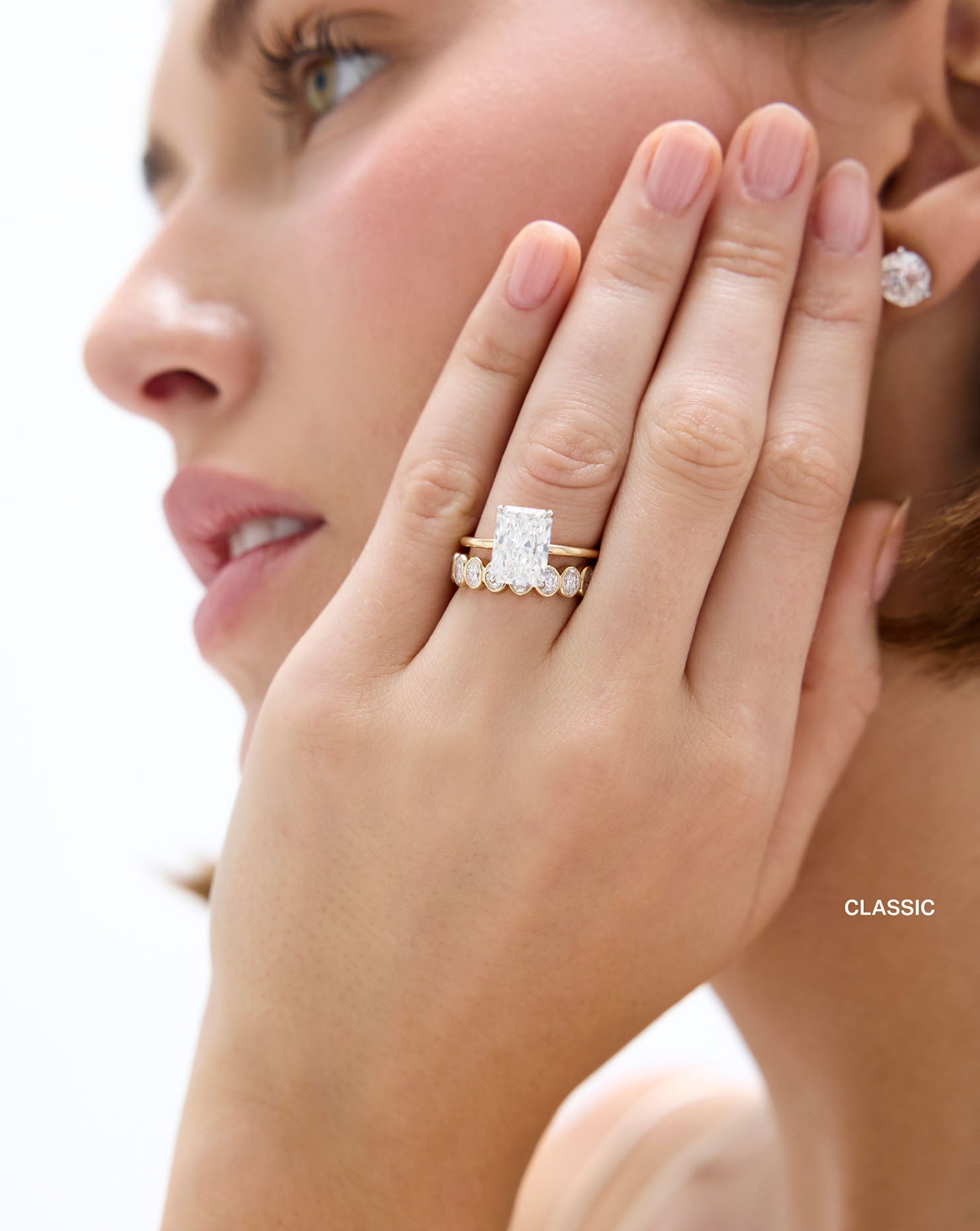 Oval Bezel Eternity Band