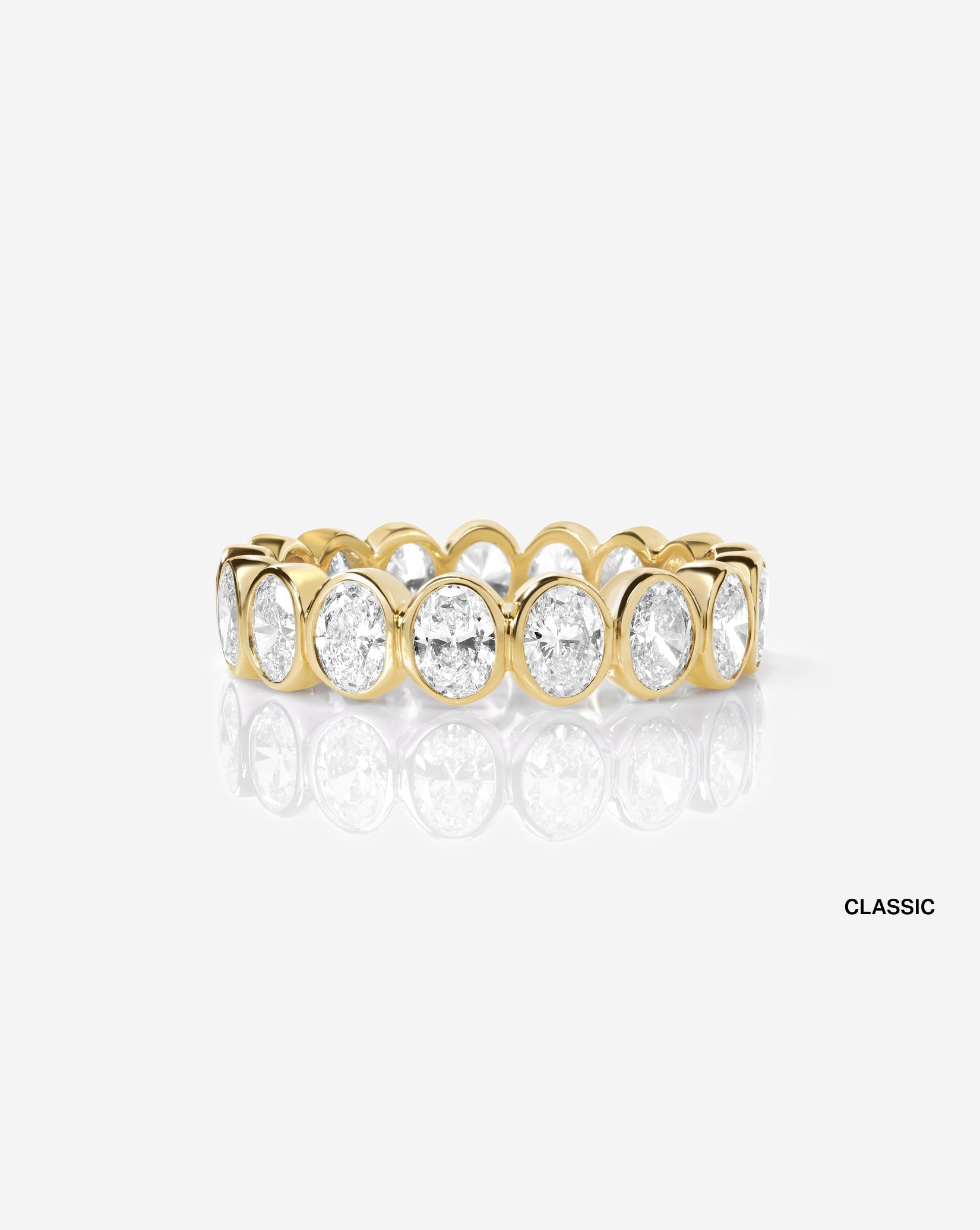 Oval Bezel Eternity Band