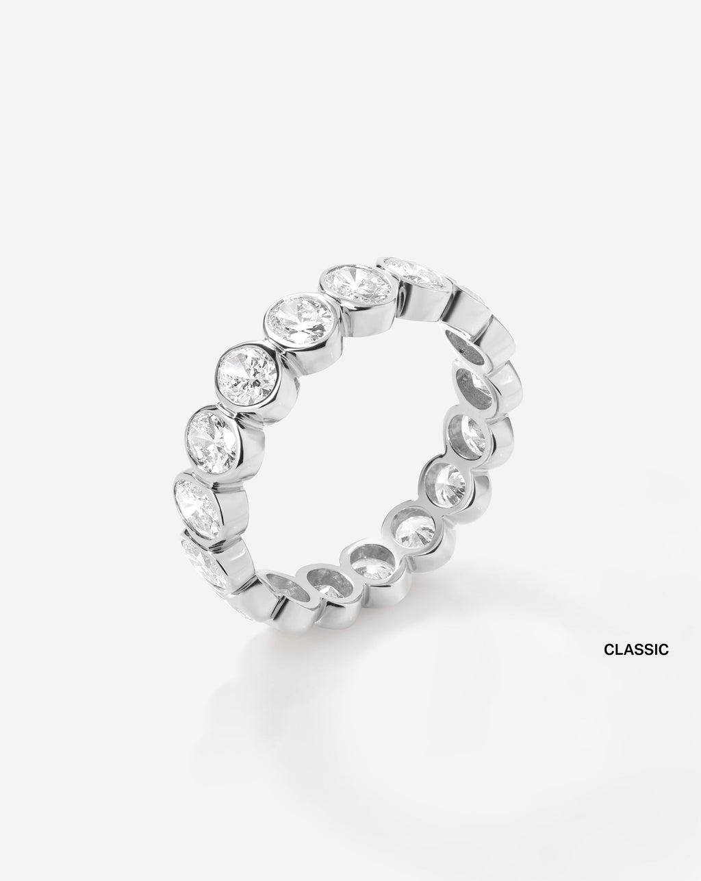 Oval Bezel Eternity Band
