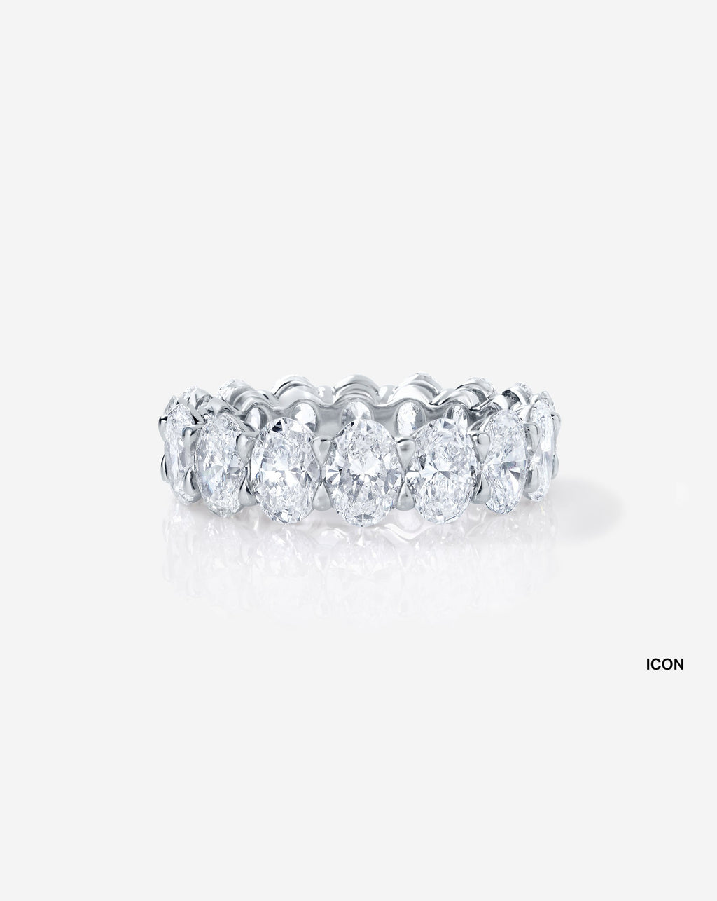 Oval Lab Diamond Eternity Band