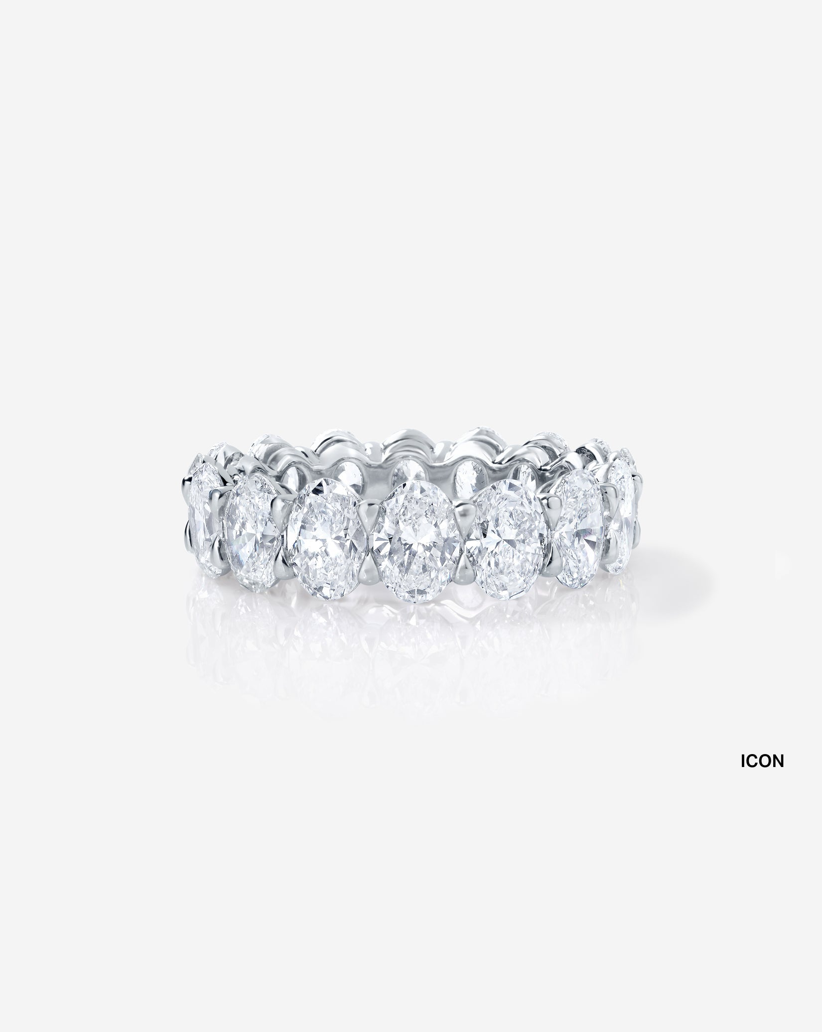 Oval Lab Diamond Eternity Band