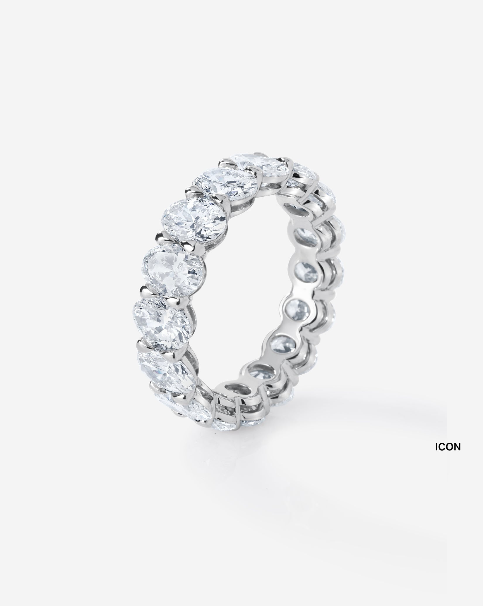 Oval Lab Diamond Eternity Band
