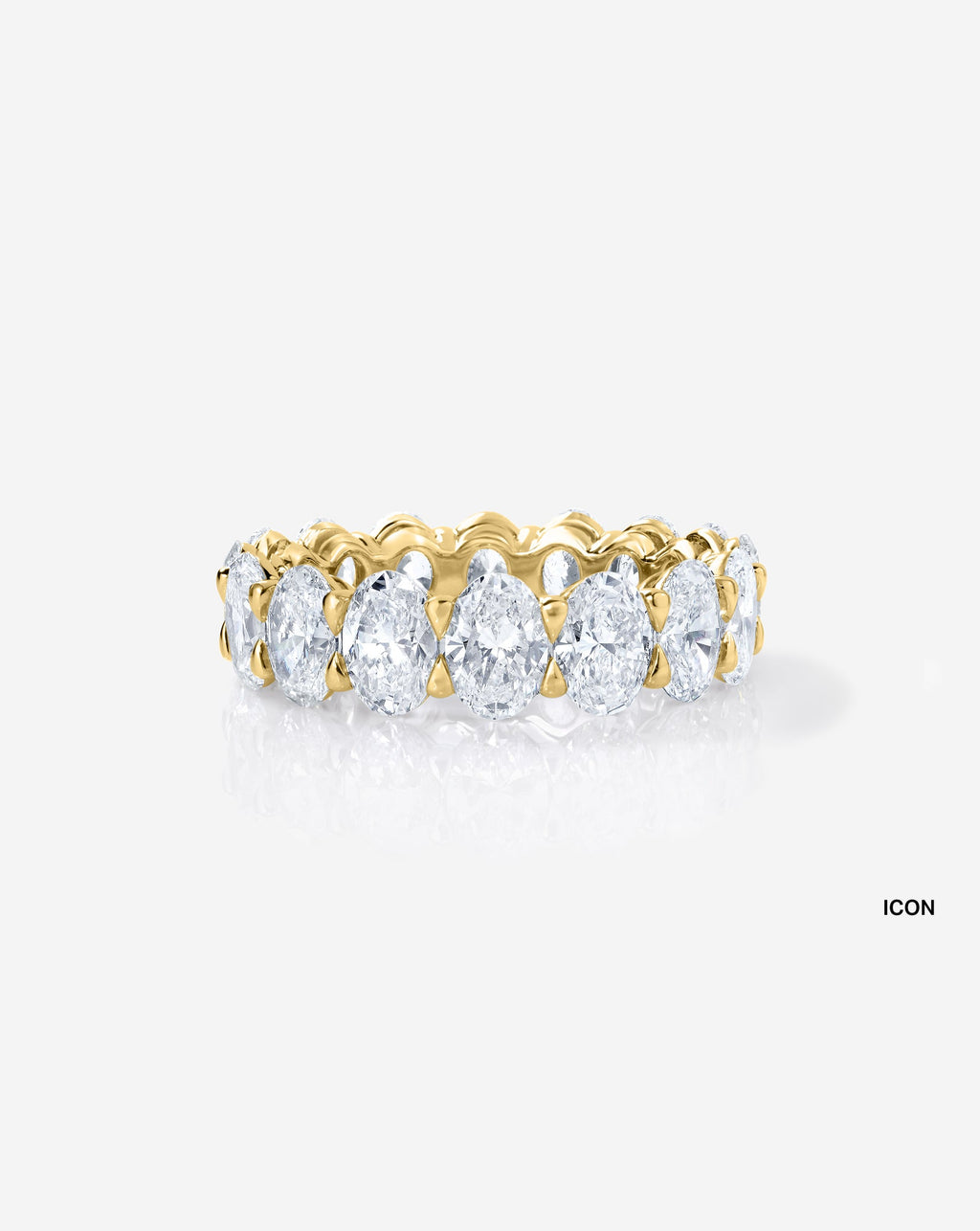 Oval Lab Diamond Eternity Band