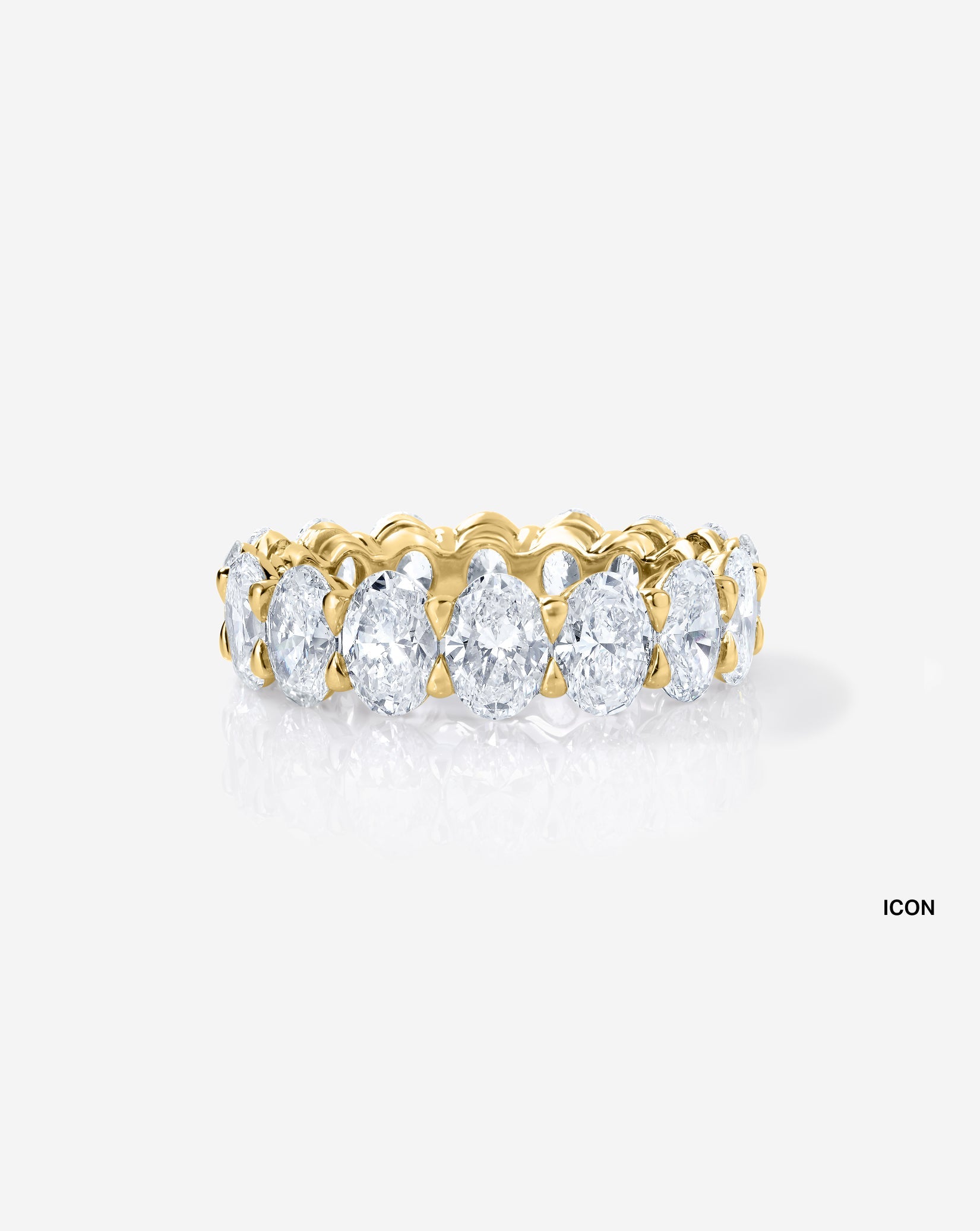 Oval Lab Diamond Eternity Band