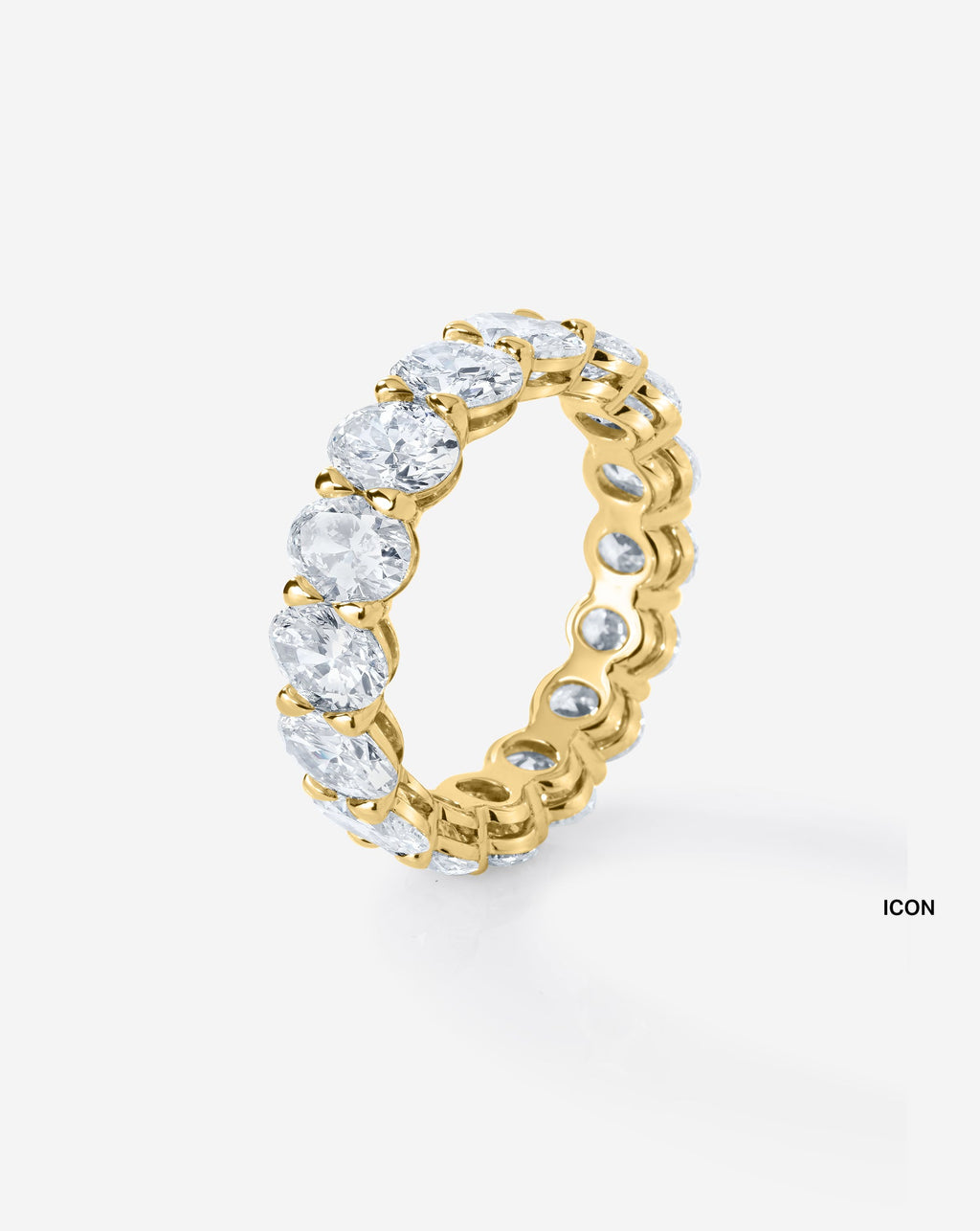 Oval Lab Diamond Eternity Band