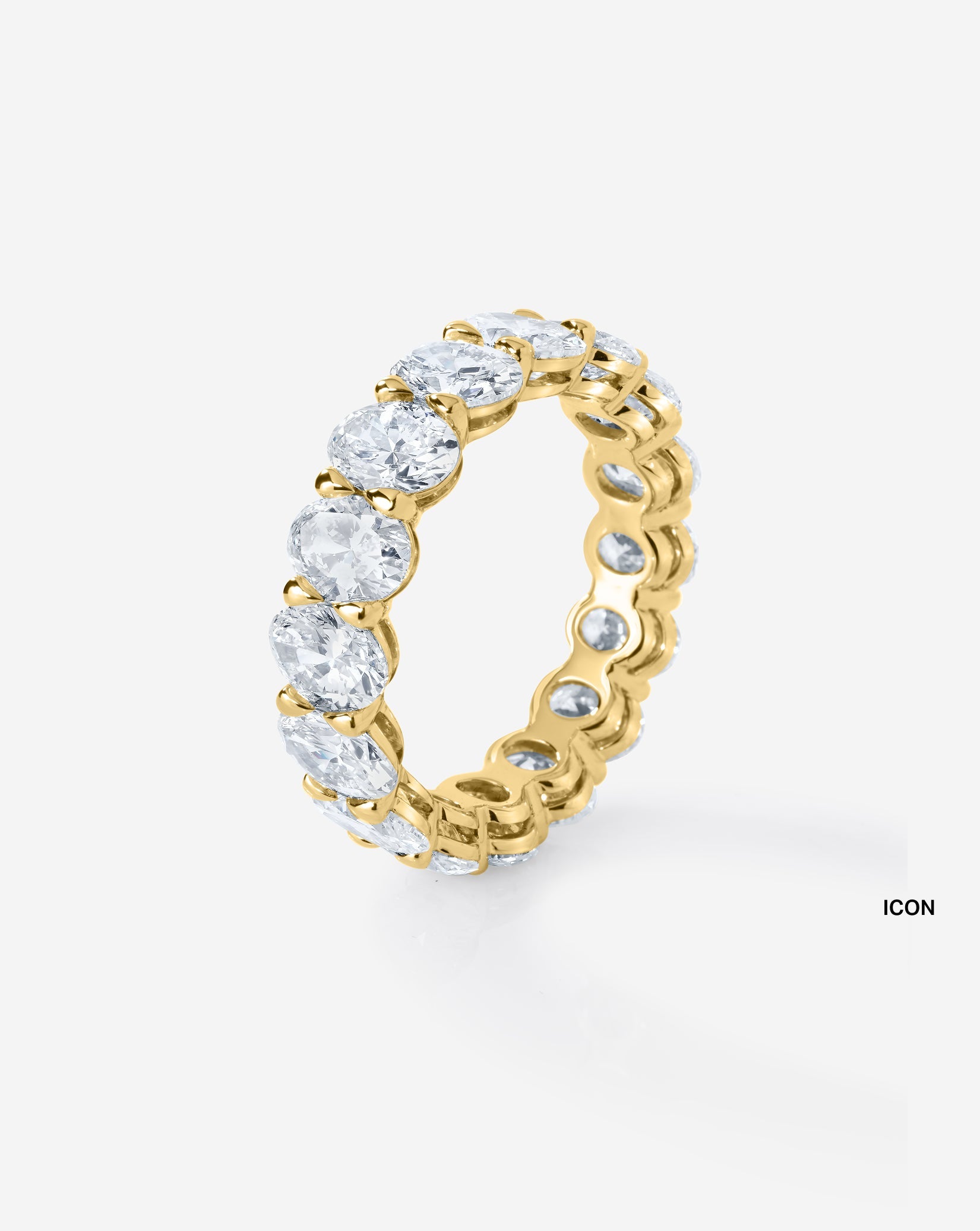 Oval Lab Diamond Eternity Band