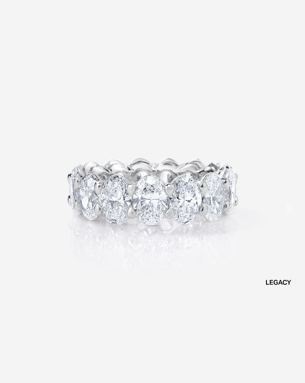 Oval Lab Diamond Eternity Band