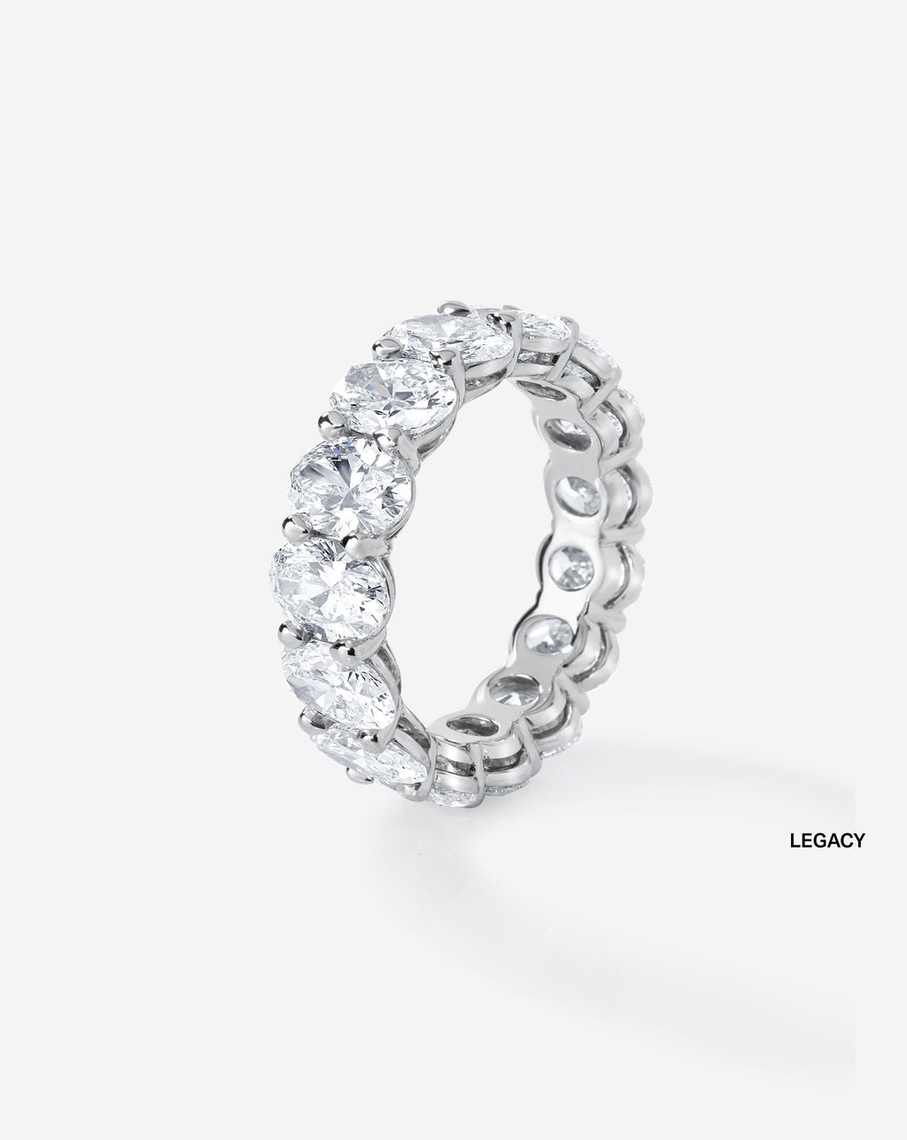 Oval Lab Diamond Eternity Band
