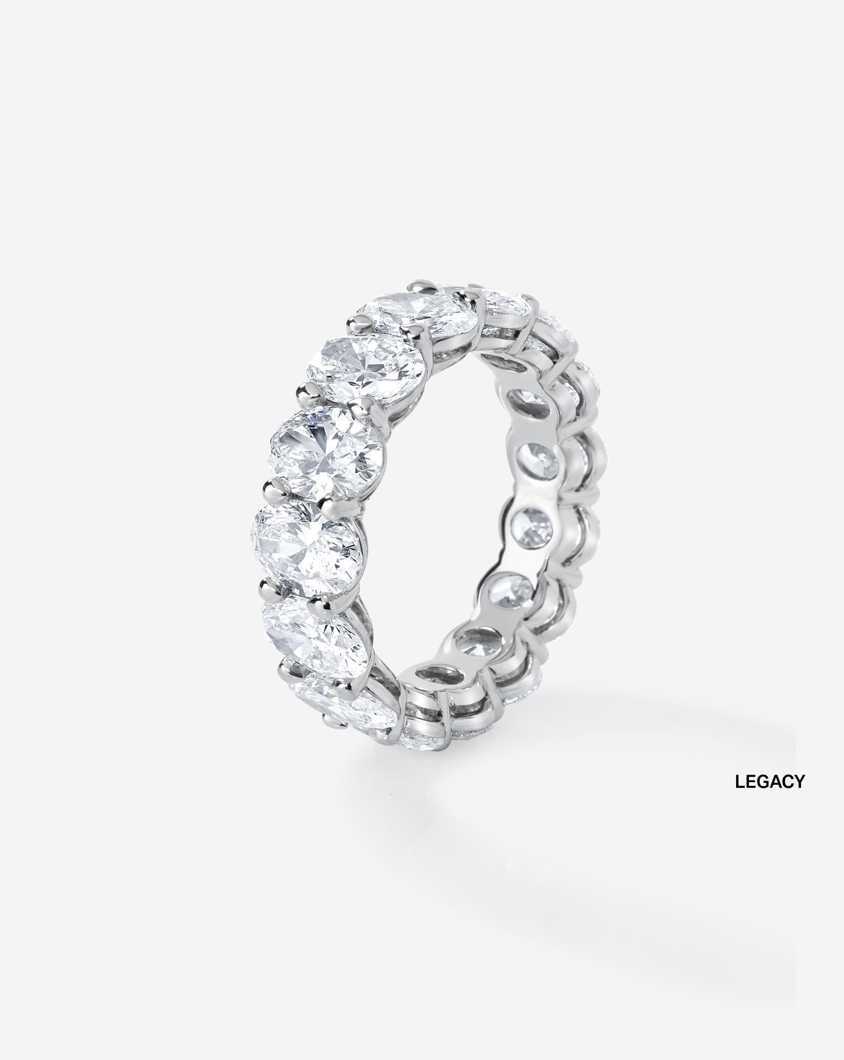Oval Lab Diamond Eternity Band