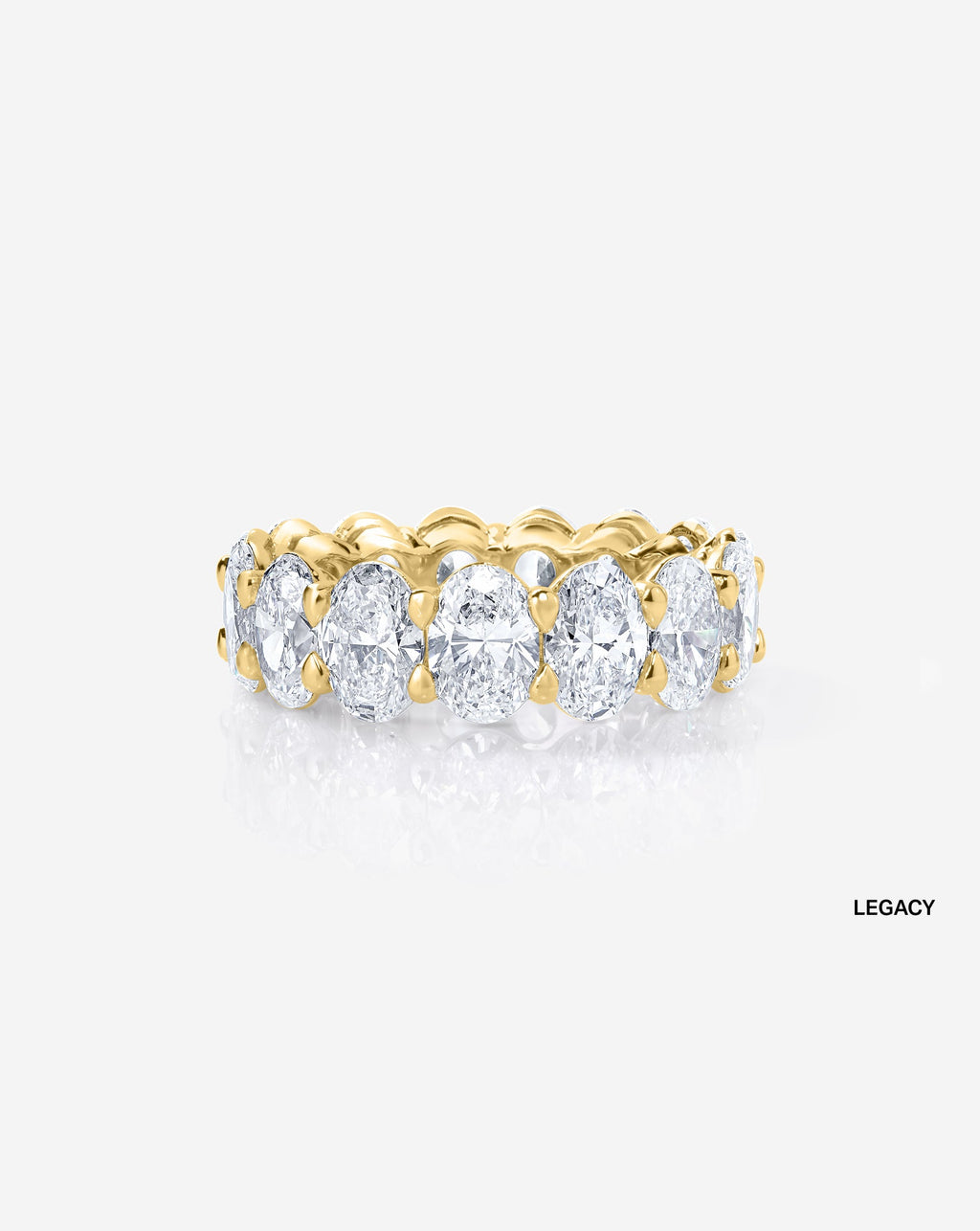 Oval Lab Diamond Eternity Band
