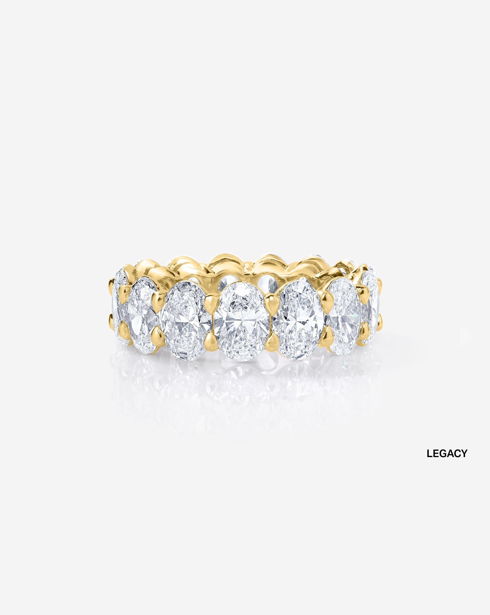 Oval Lab Diamond Eternity Band