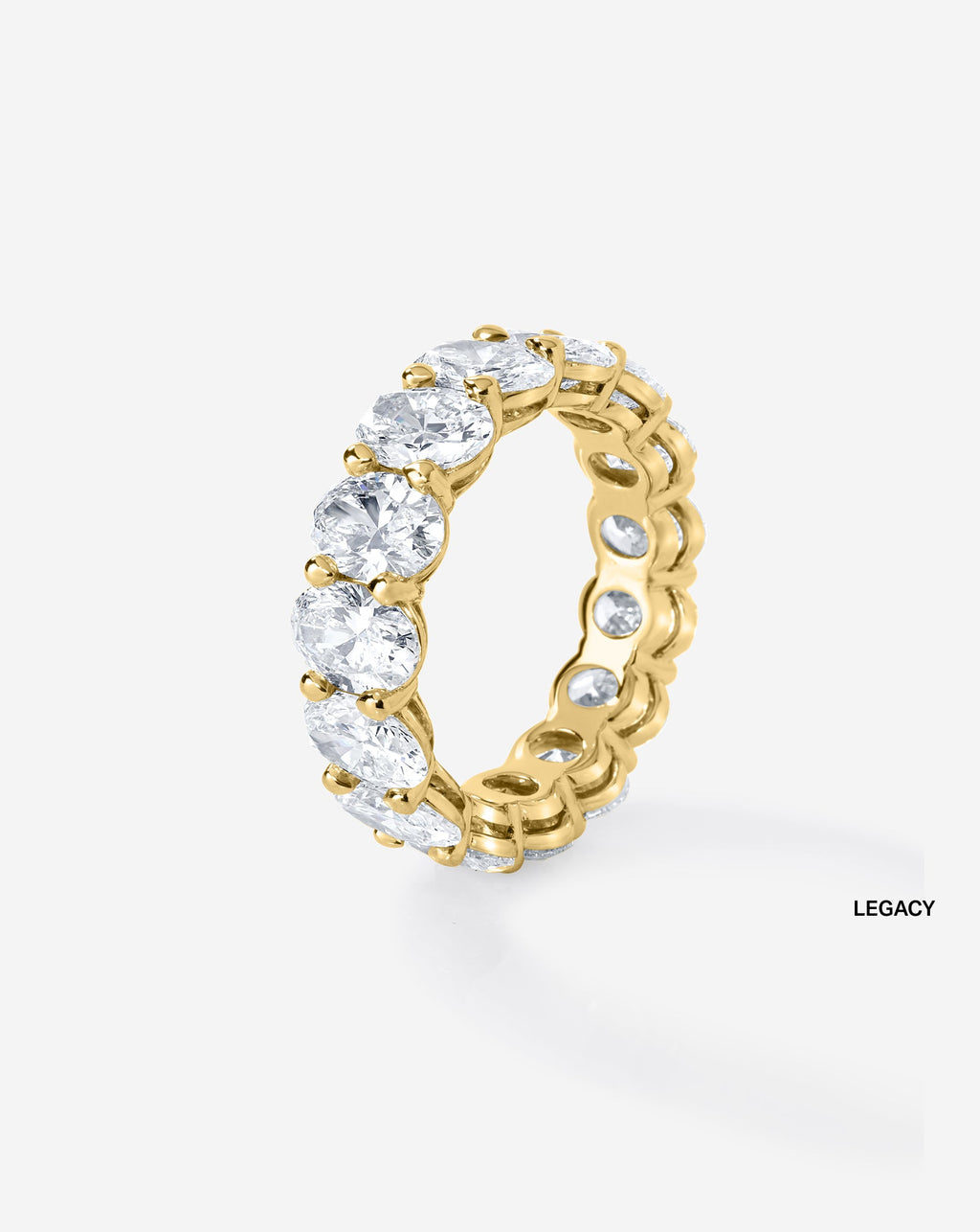 Oval Lab Diamond Eternity Band