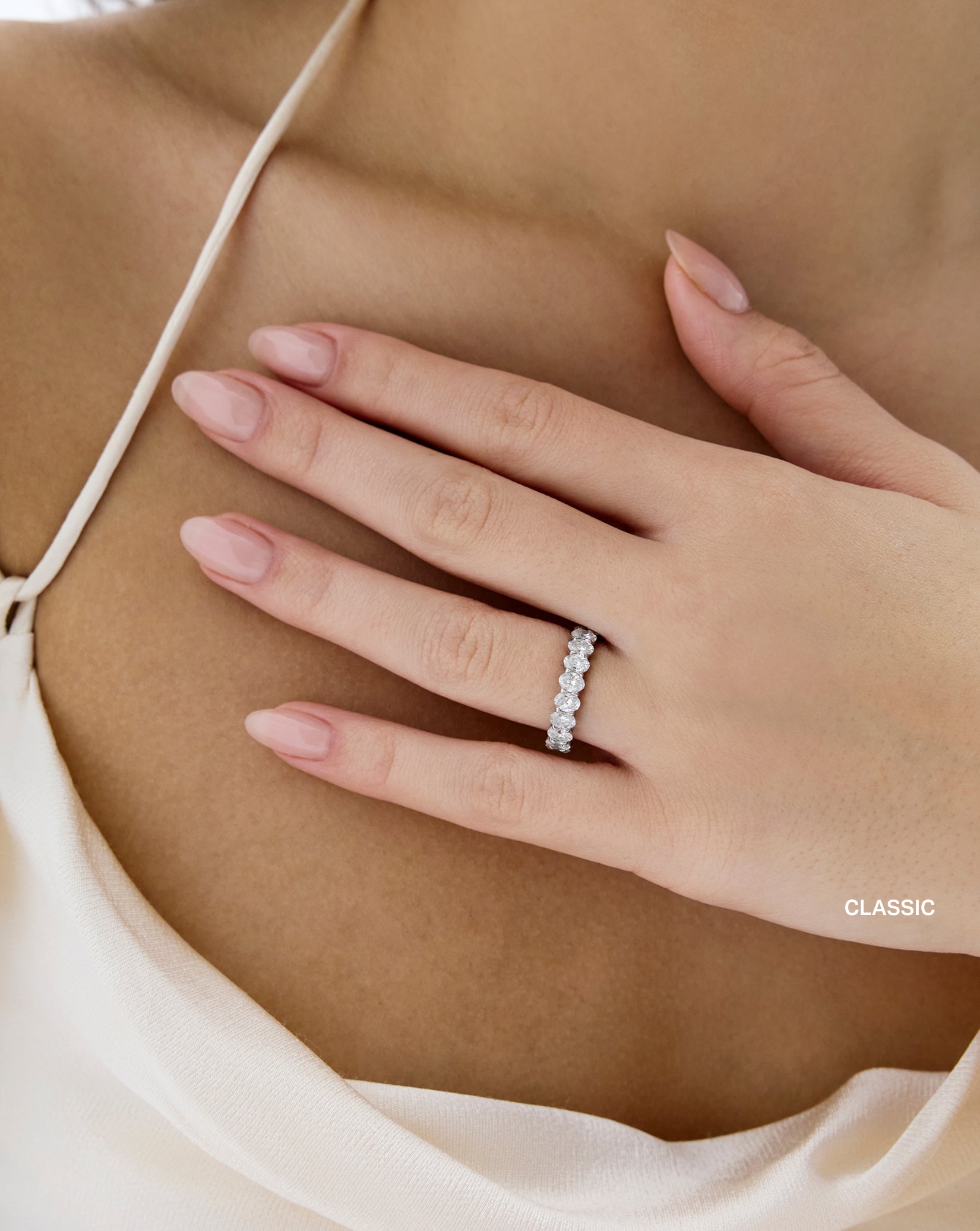 Oval Diamond Band