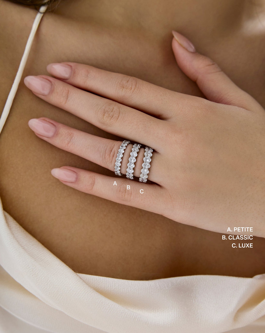 Oval Diamond Eternity Band