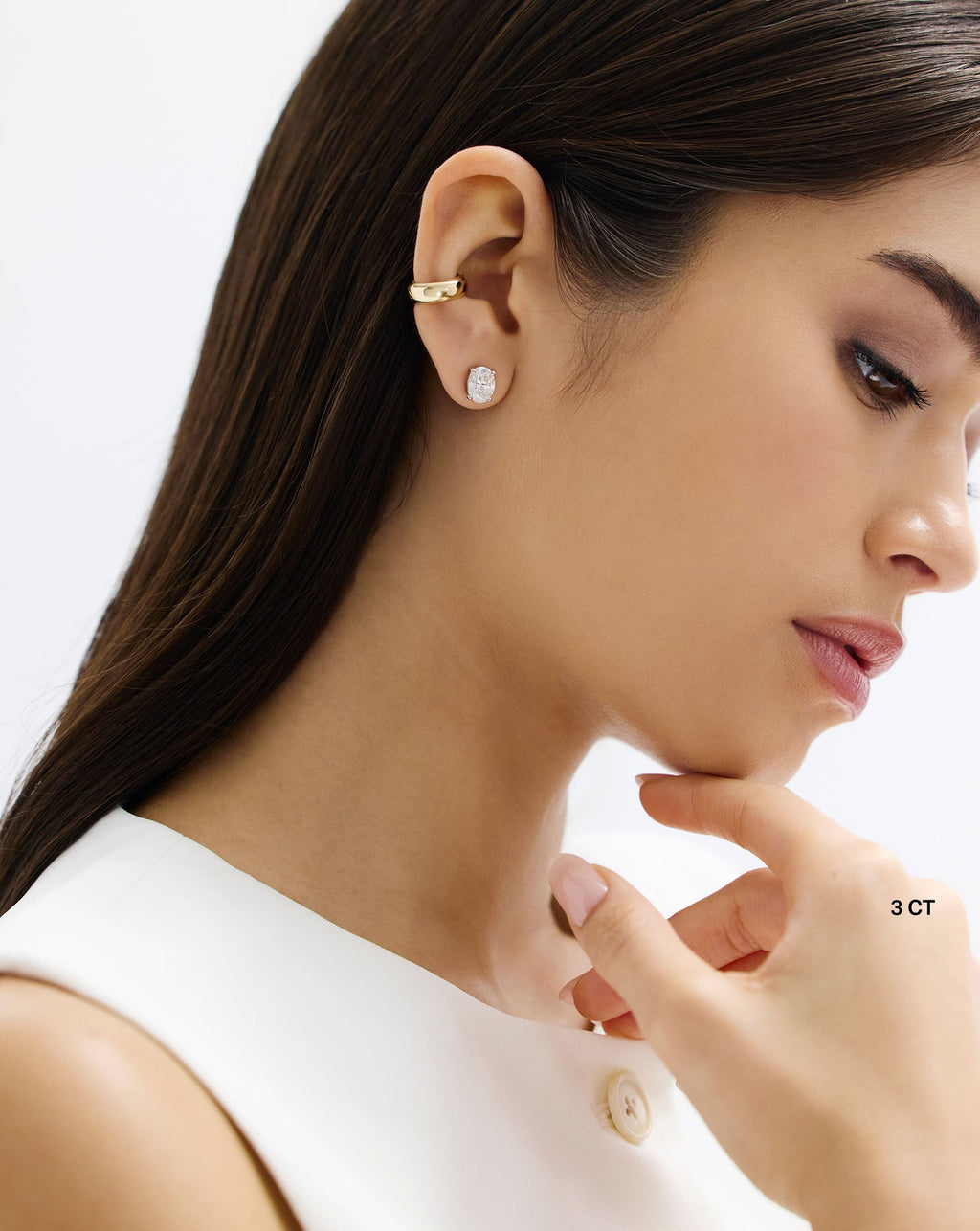 Oval Lab Diamond Studs