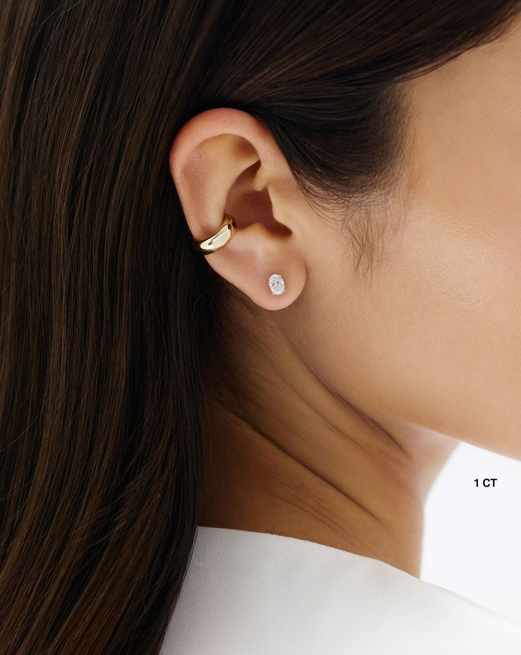 Oval Lab Diamond Studs