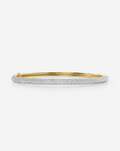 Pavé Diamond Stackable Gold Cloud Bangle