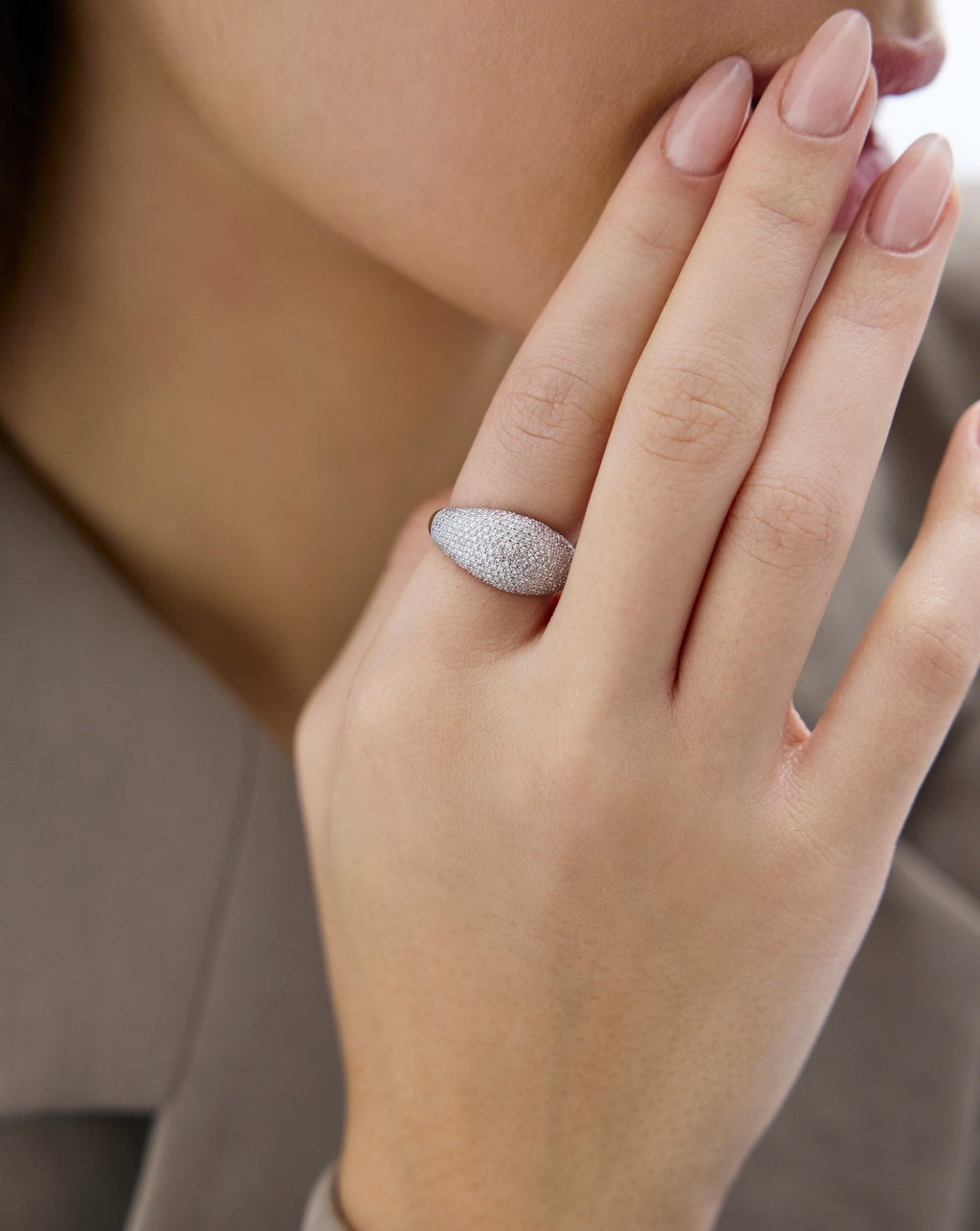 Pavé Jumbo Diamond Cloud Ring