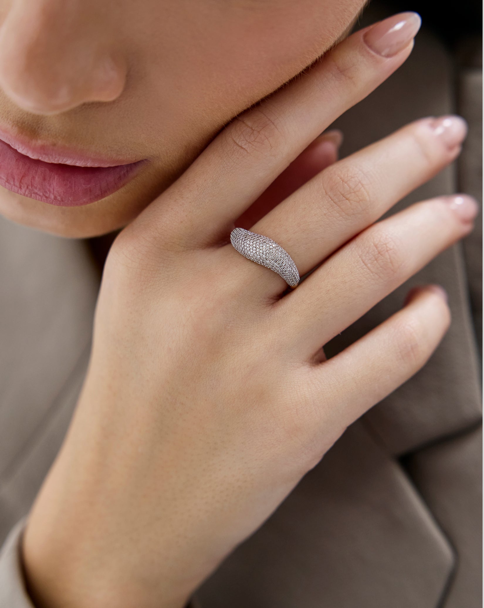 Pavé Movement Cloud Ring