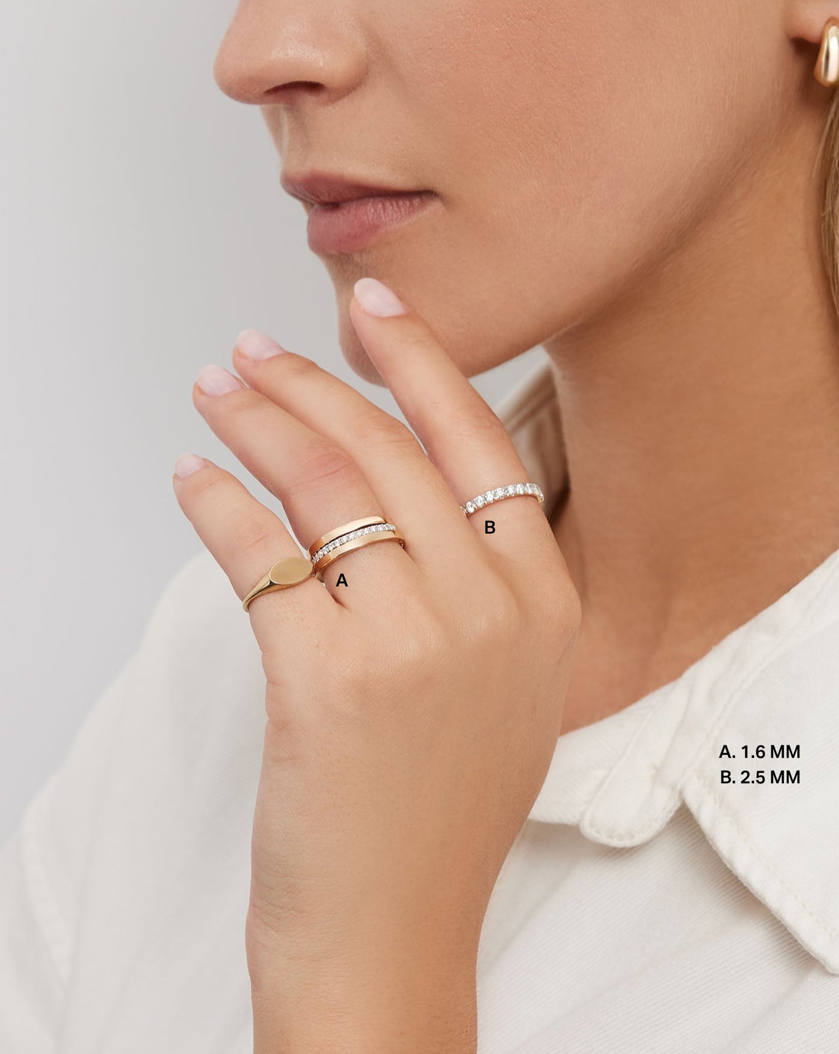 Personalized Perfect Pavé Diamond Ring | Platinum