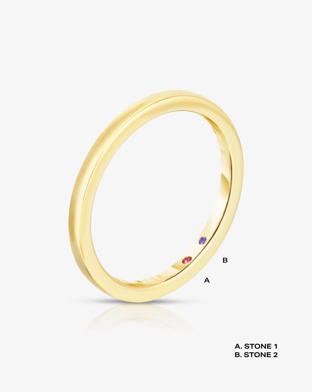 Whisper Thin Band with Birthstone