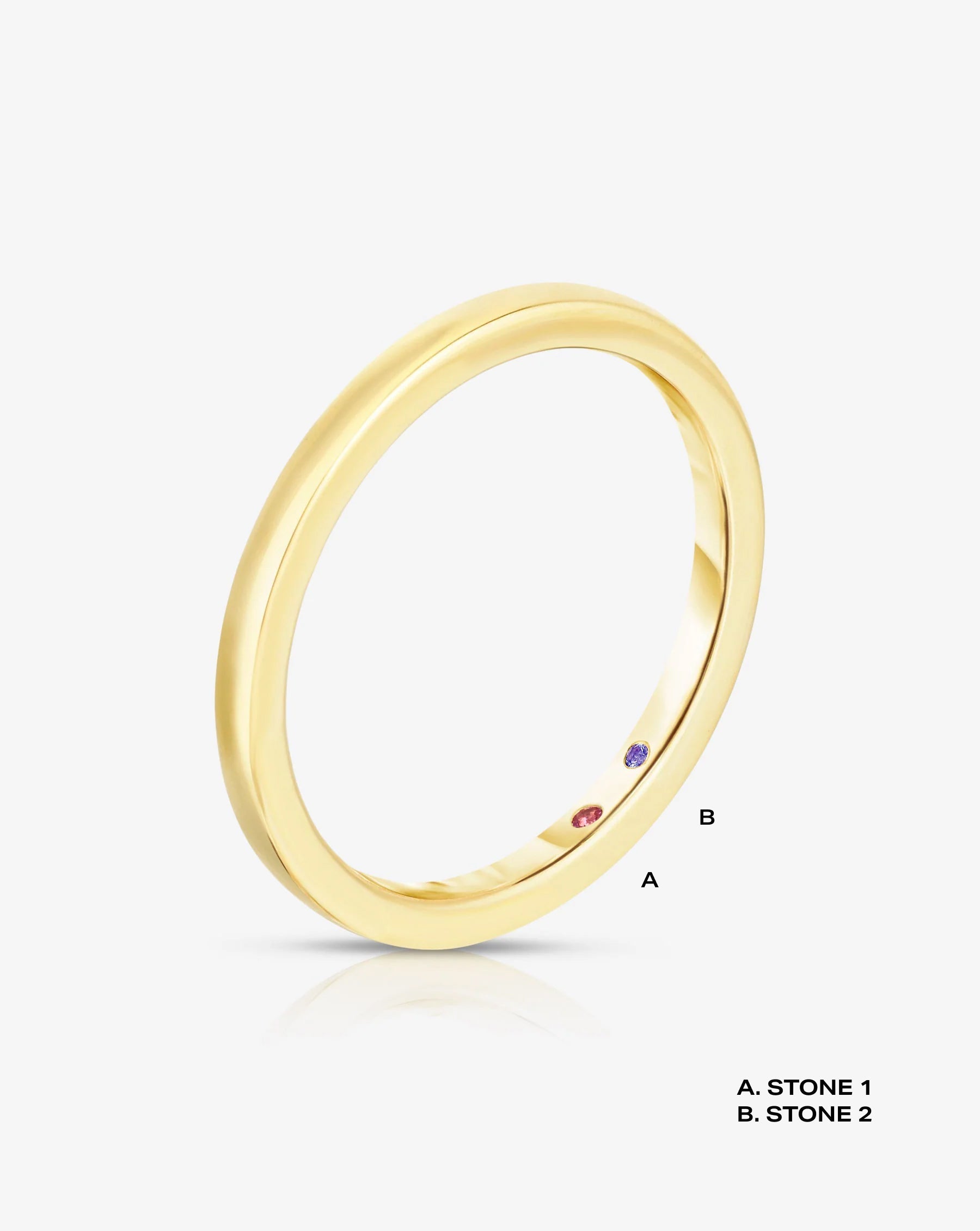 Whisper Thin Band with Birthstone