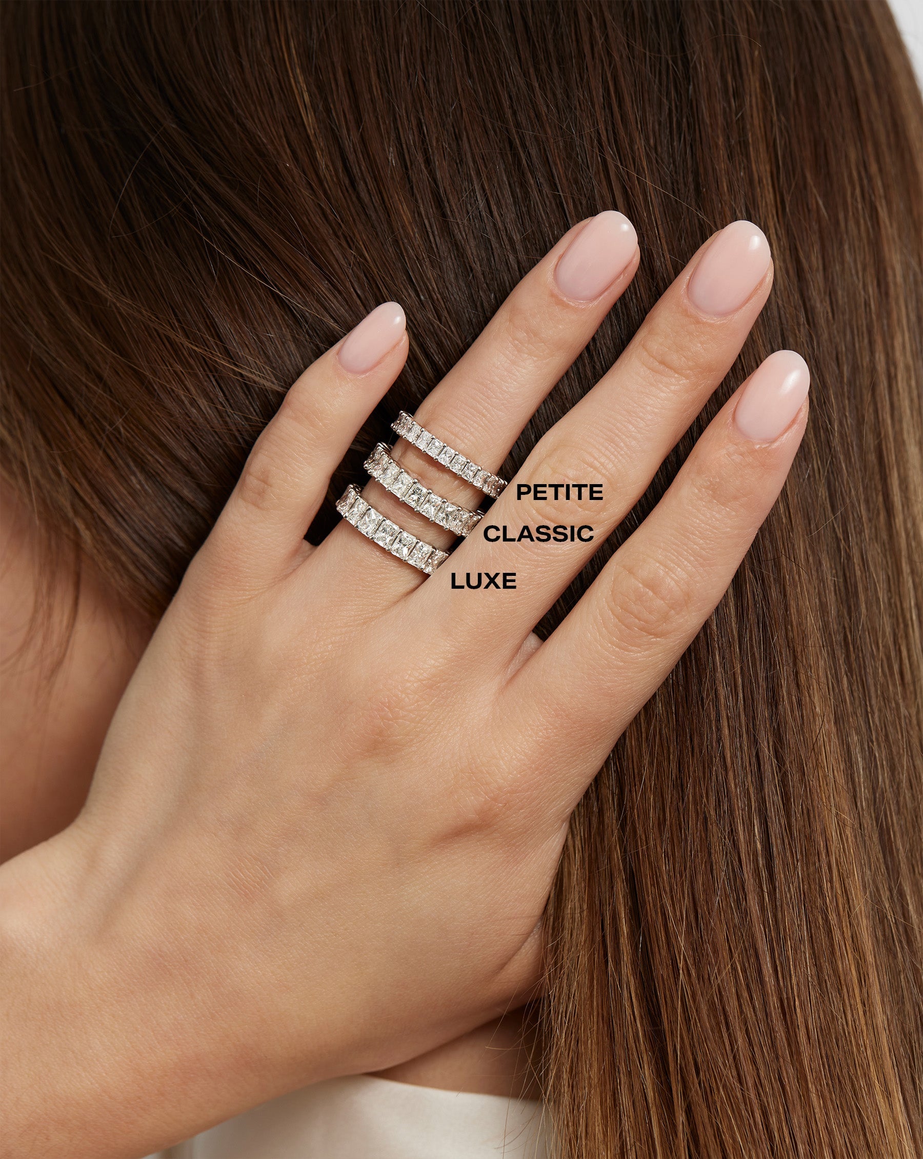 Radiant Diamond and Birthstone Eternity Band