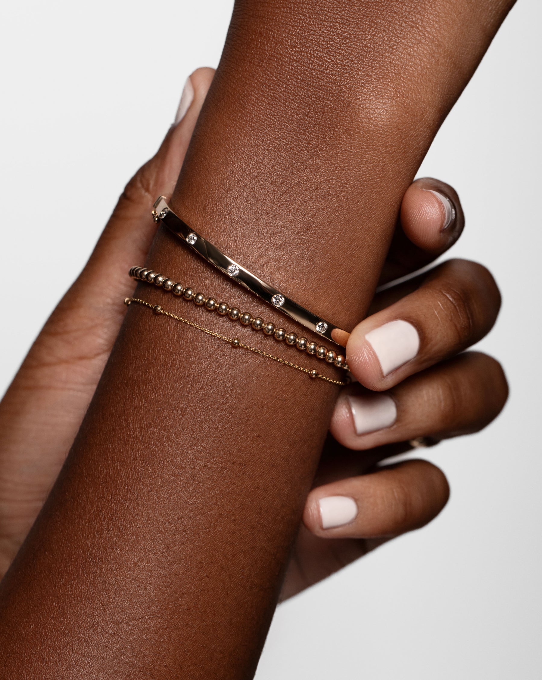 Inlay Diamond Bangle