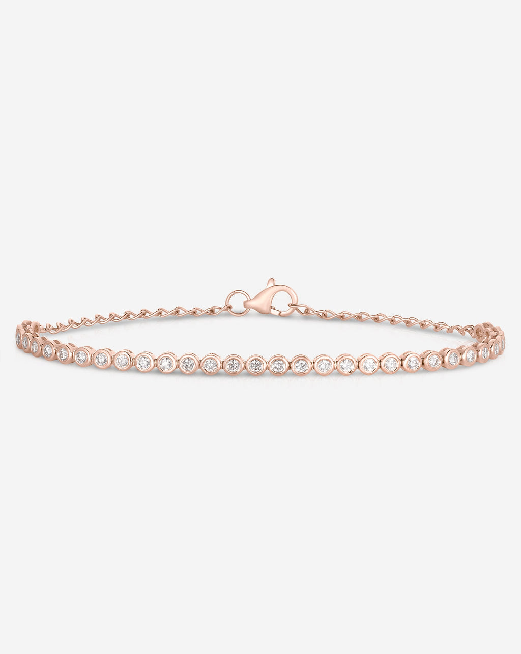 Bezel Mini Diamond Tennis Bracelet